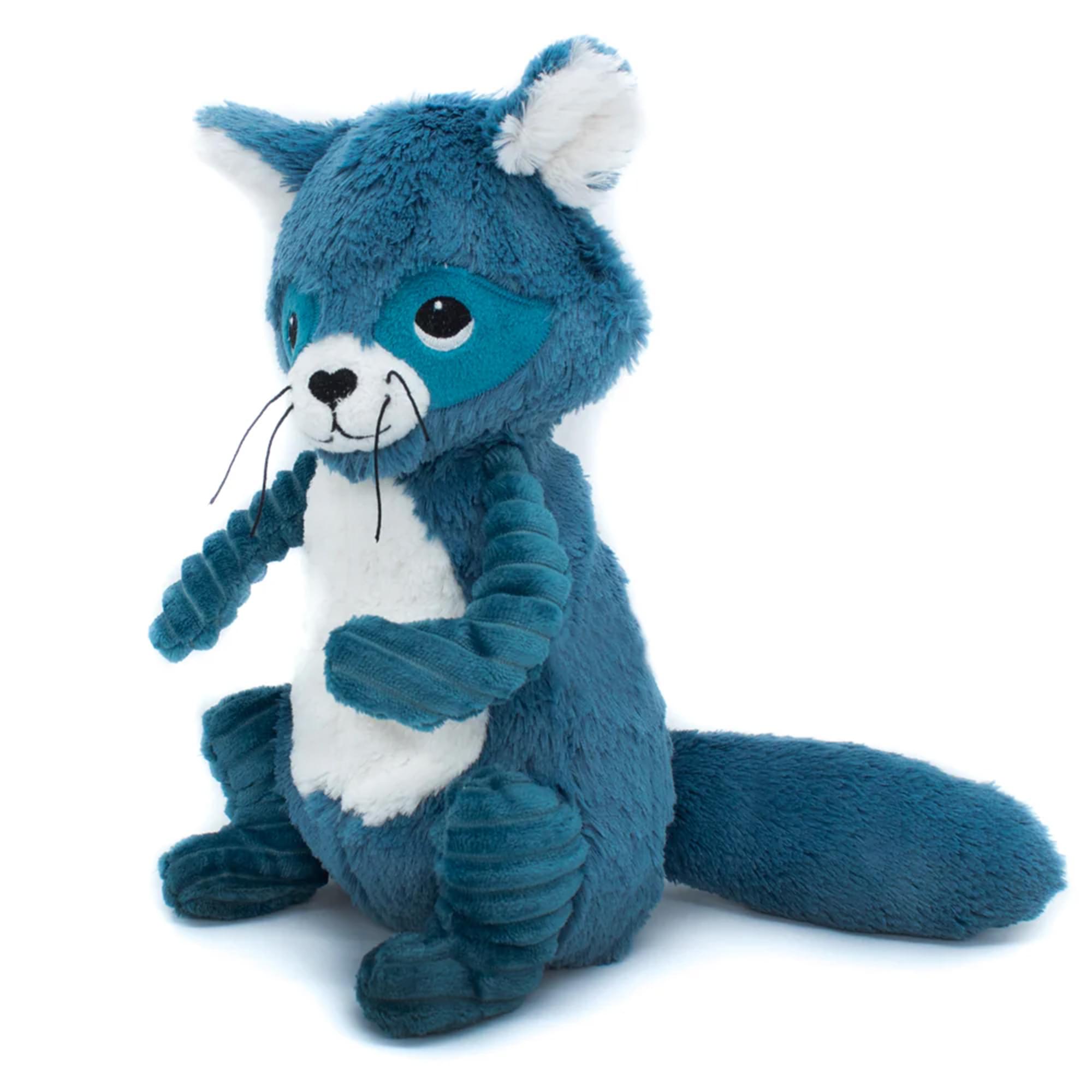 Les Deglingos Ptipotos Netoitou the Raccoon Plush | Blue