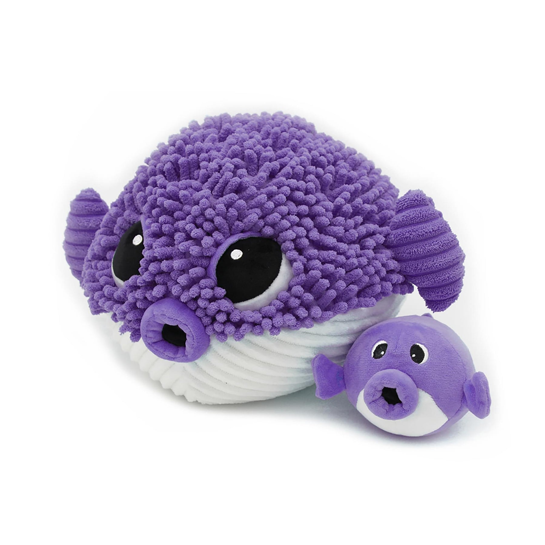 Les Delingos Ptipotos Mom and Baby Puffer Fish | Purple