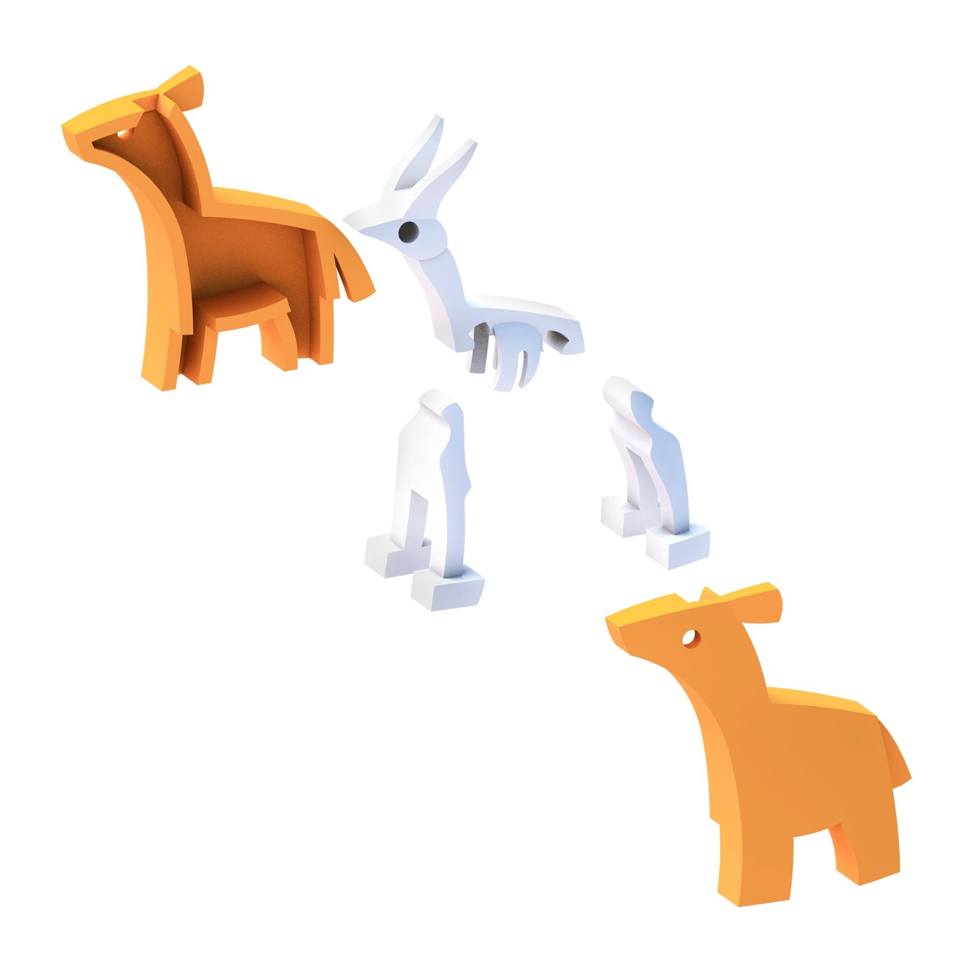 Animal Impala Magnetic Puzzle Toy