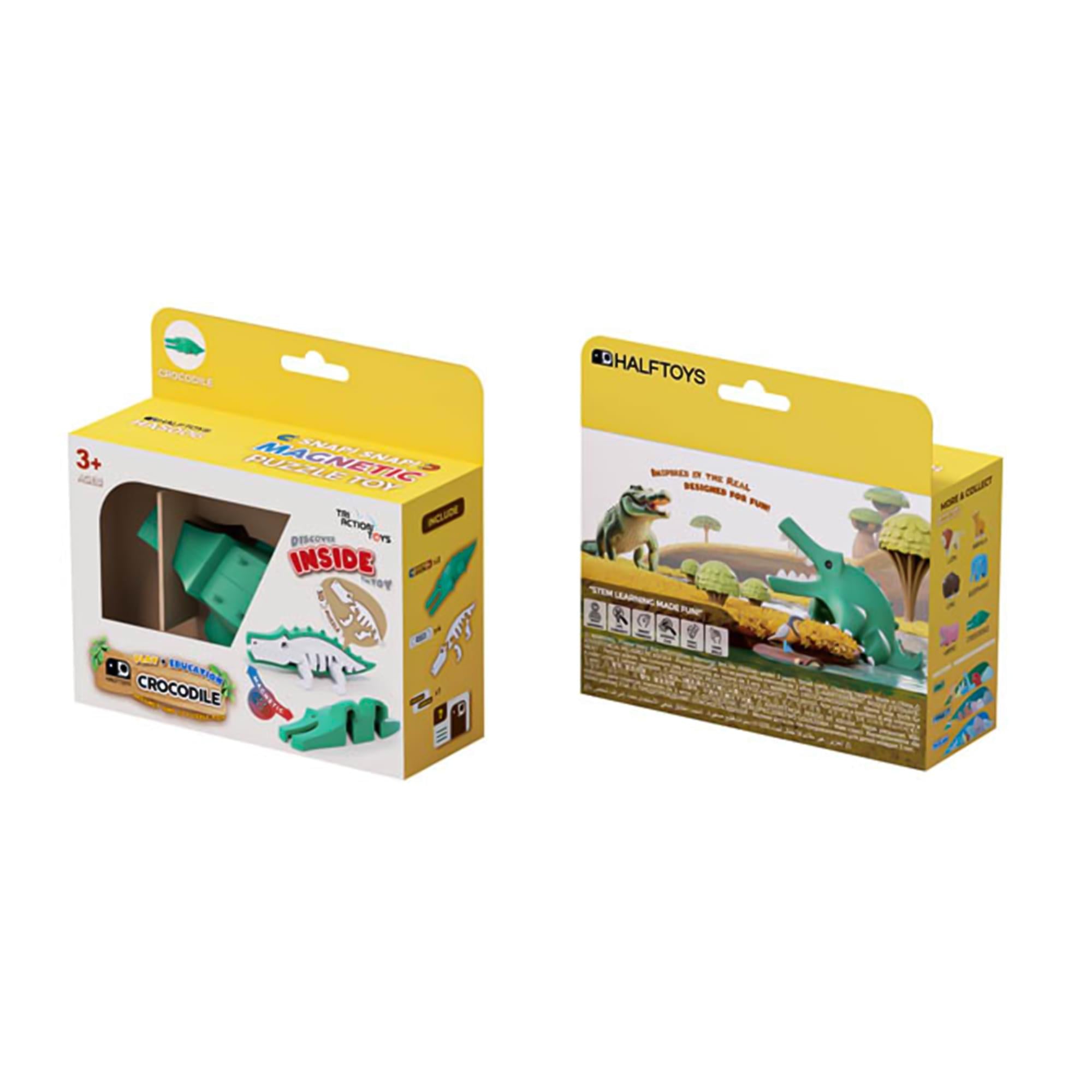 Animal Crocodile Magnetic Puzzle Toy