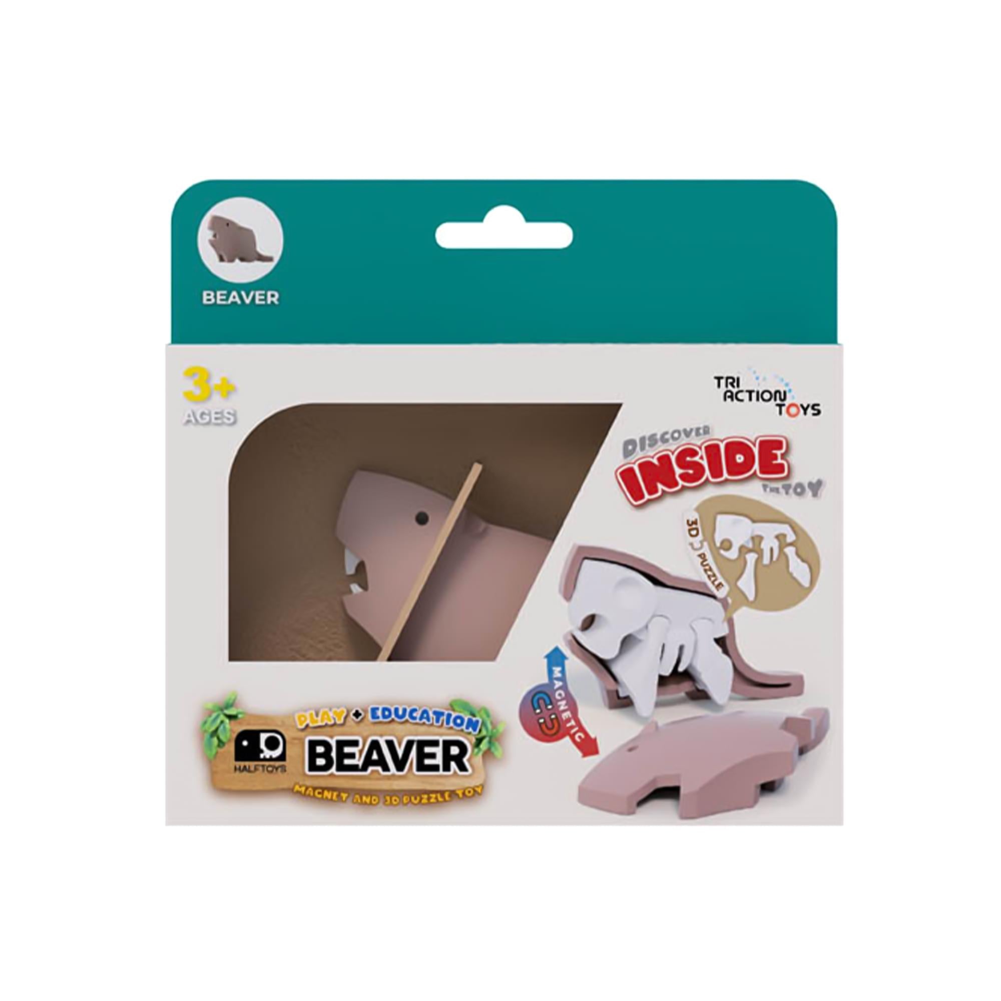 Animal Beaver Magnetic Puzzle Toy