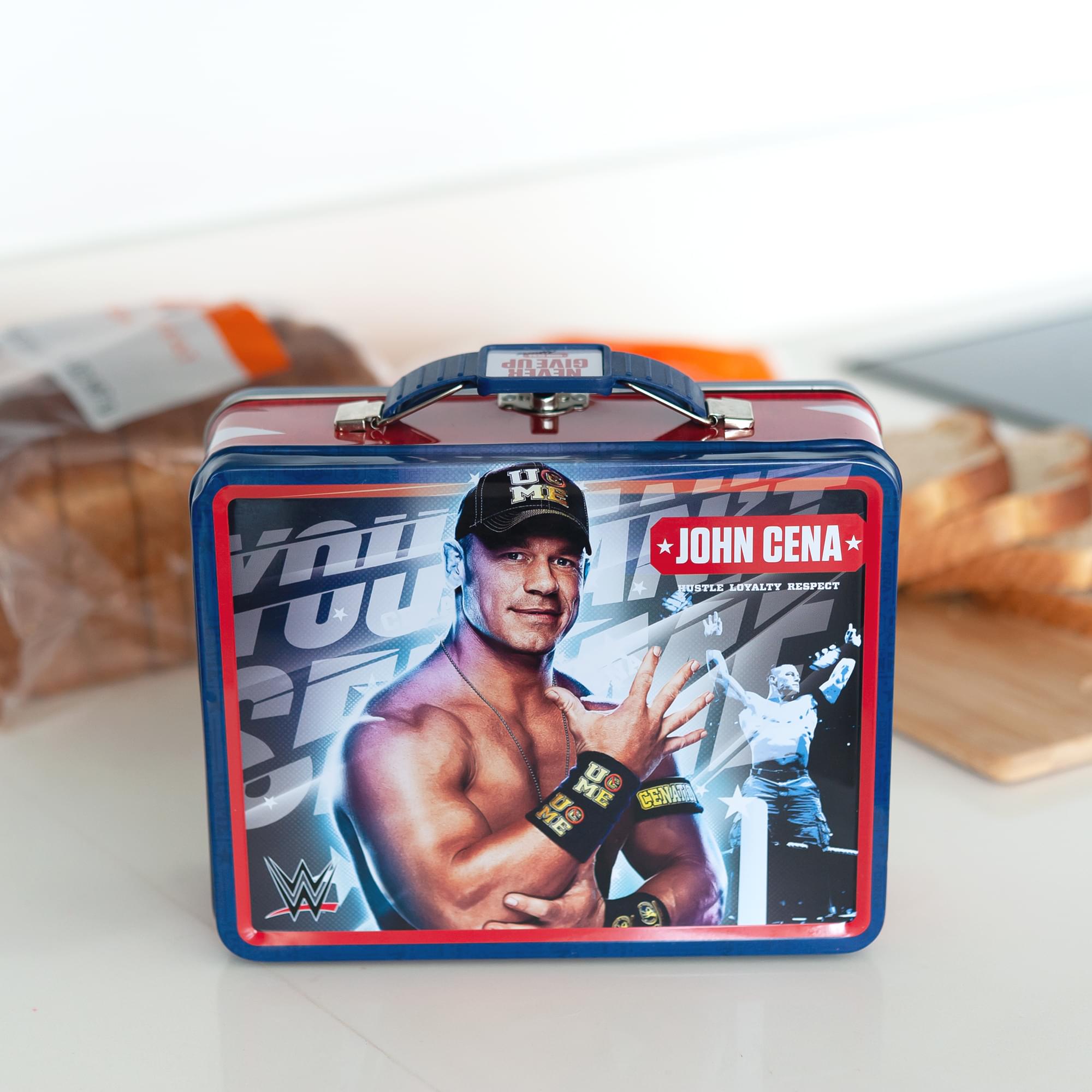 WWE Tin Lunch Box Featuring Superstar Wrestler John Cena