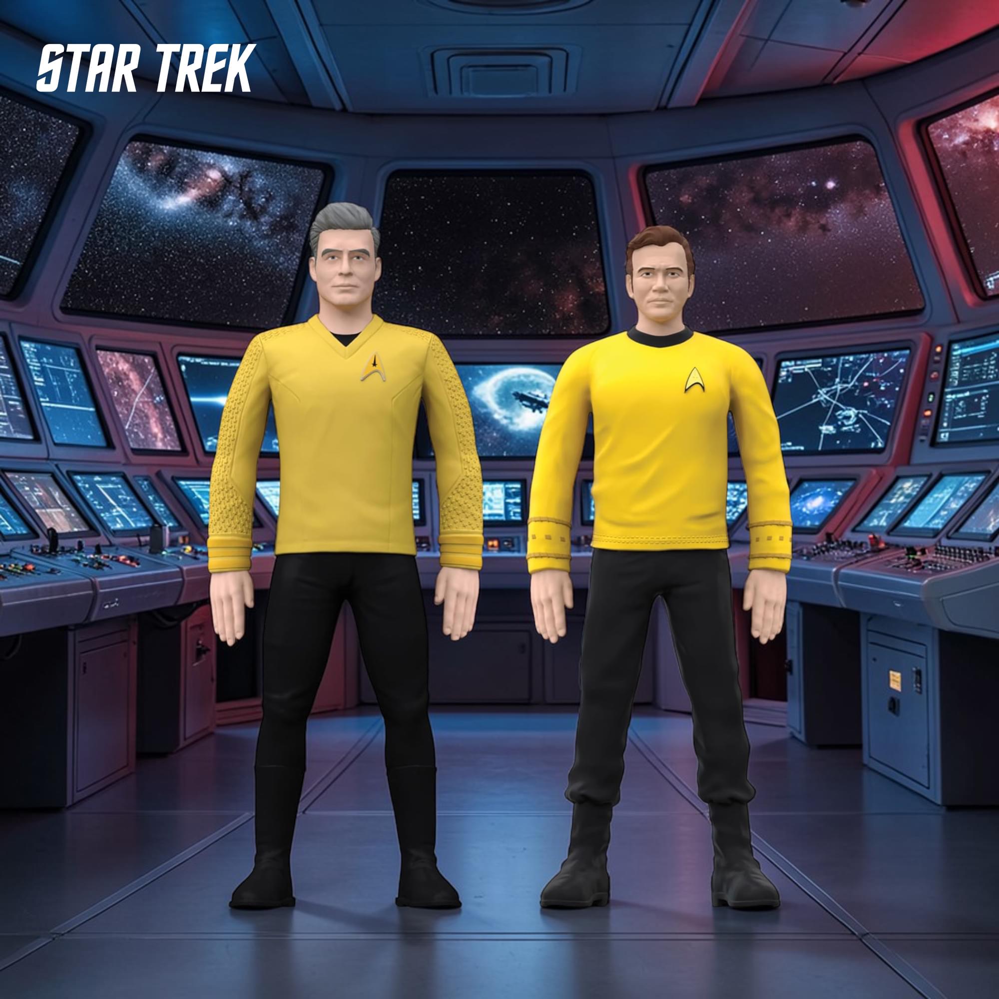 Star Trek Flexfigs 4-Pack | Kirk, Picard, Sisko, Pike