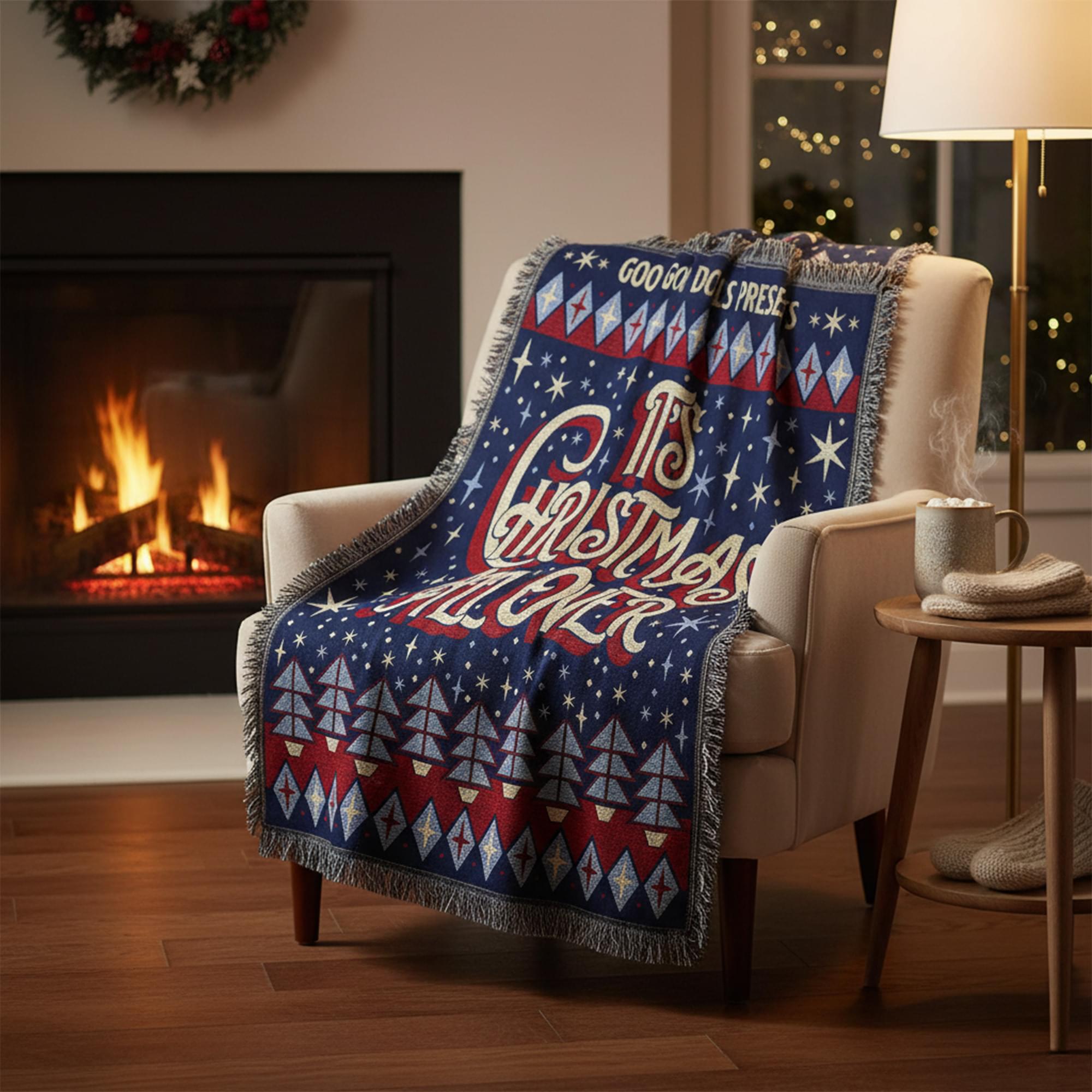 The Goo Goo Dolls "It's Christmas all Over" 50 x 60 Inch Holiday Blanket