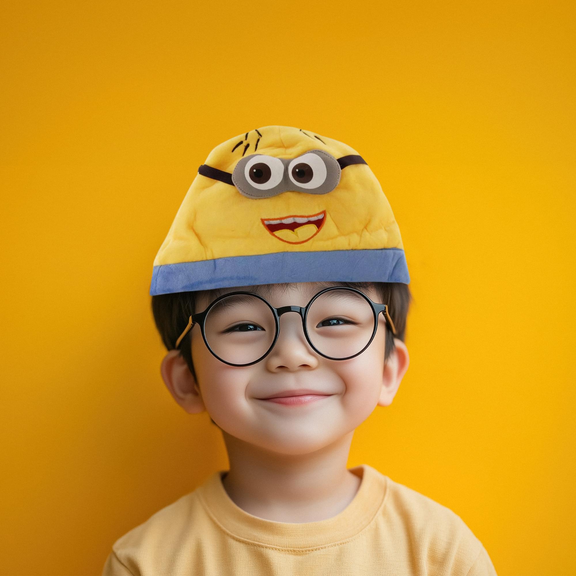 Despicable Me 2 Eyed Open Mouth Minion Jorge Adult Beanie
