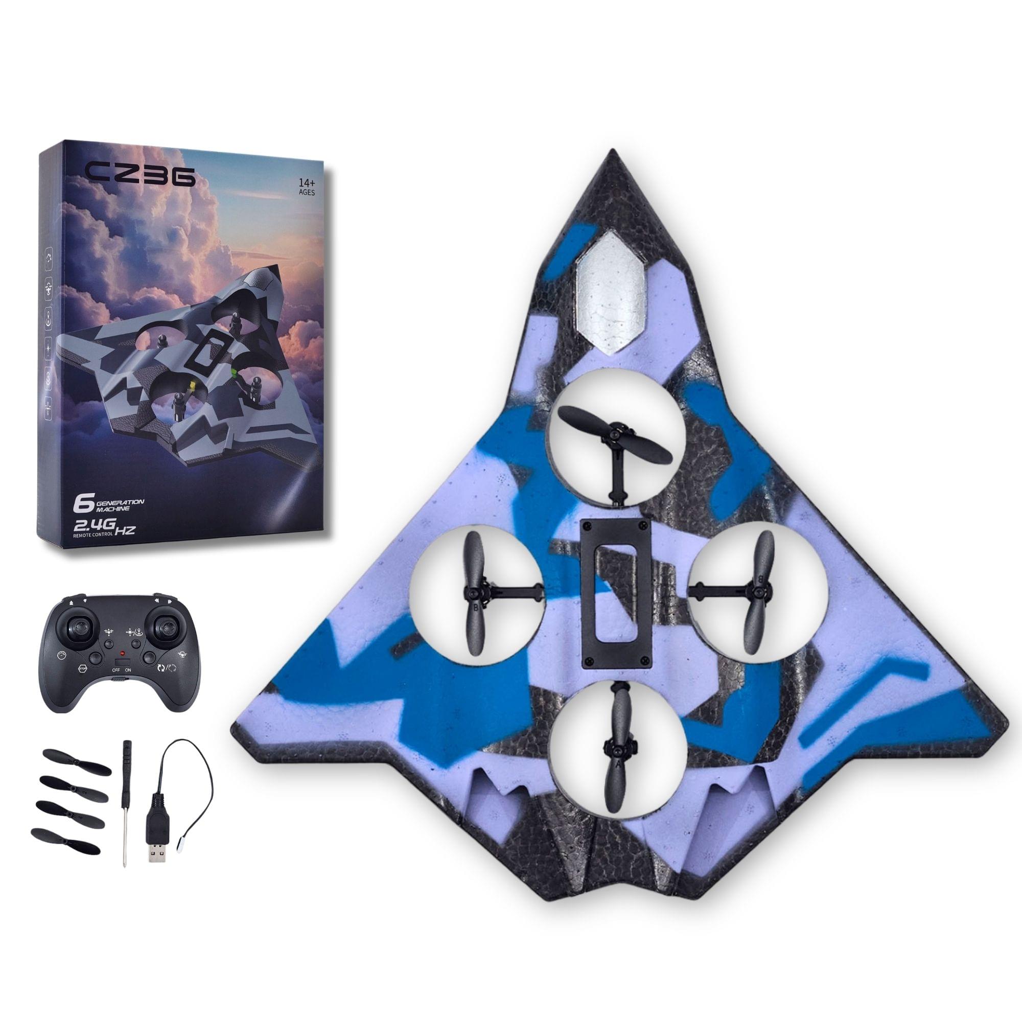 CZ36 Remote-Controlled 2.4GHz Drone Aircraft | Blue Camouflage