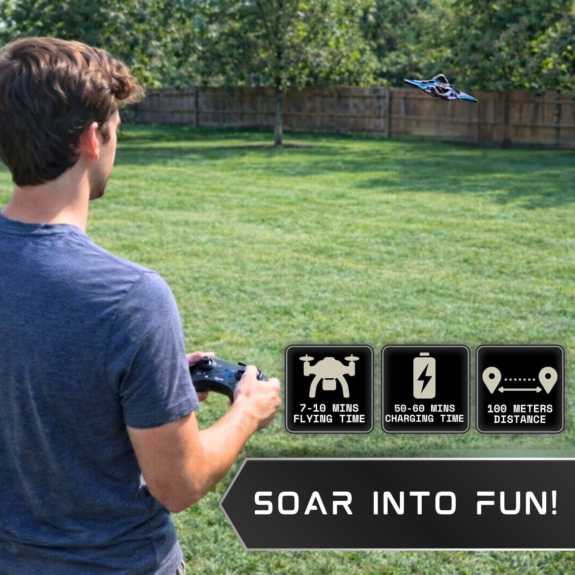 CZ36 Remote-Controlled 2.4GHz Drone Aircraft | Blue Camouflage