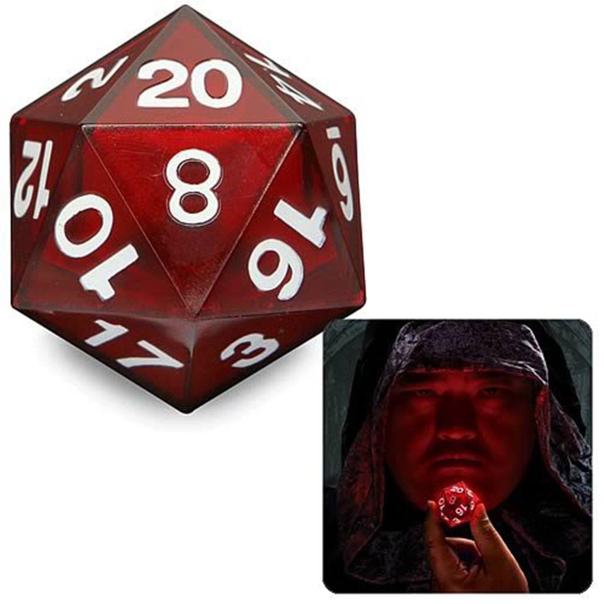 Critical Hit LED D20 Die