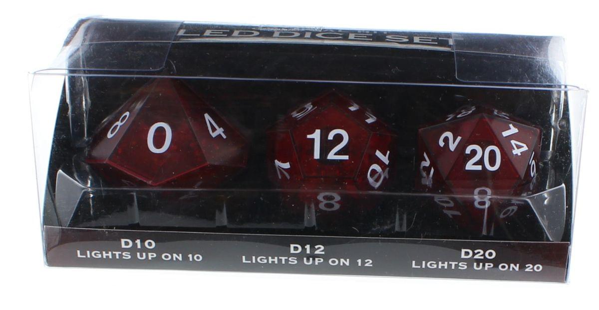 Critical Hit LED D20 Die