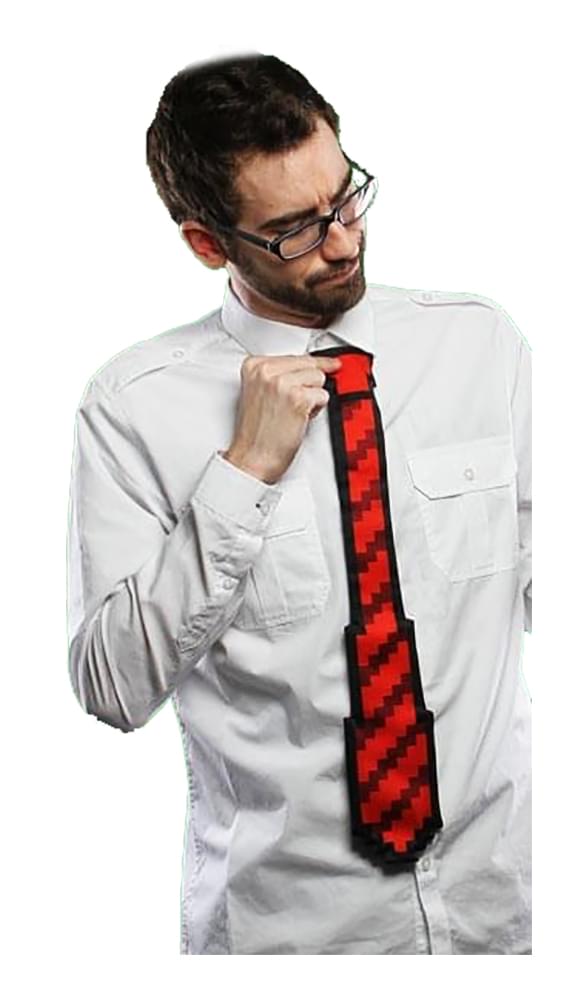 Think Geek 8 Bit 20" Tie Red