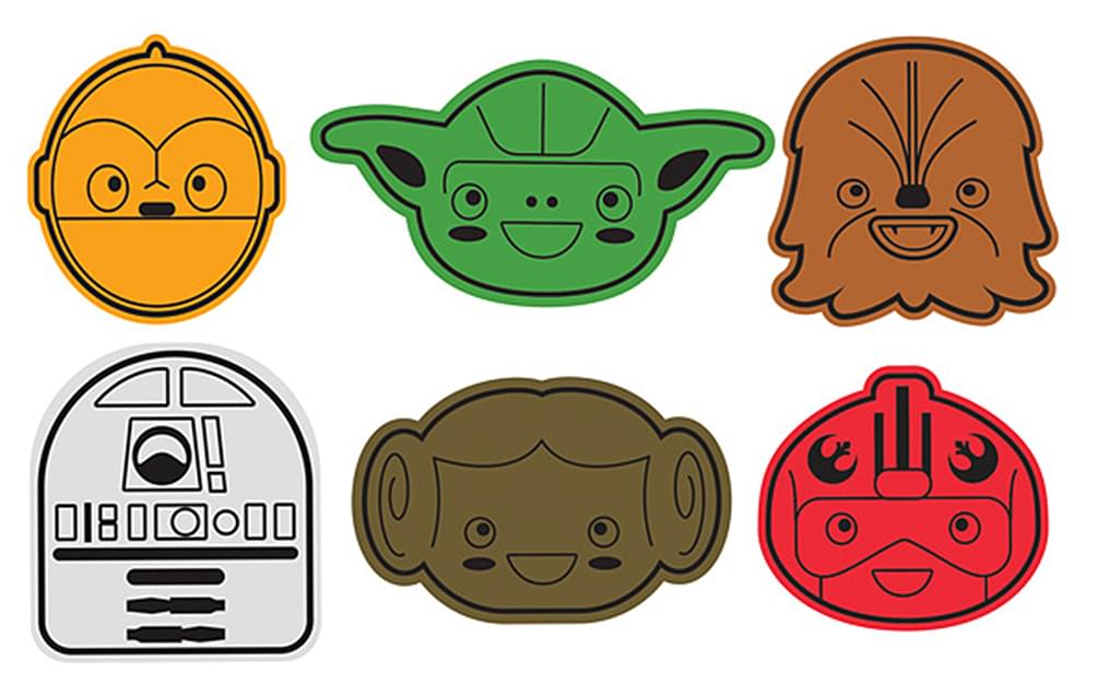 Star Wars Rebel Friends Cookie Cutters Set OF 6