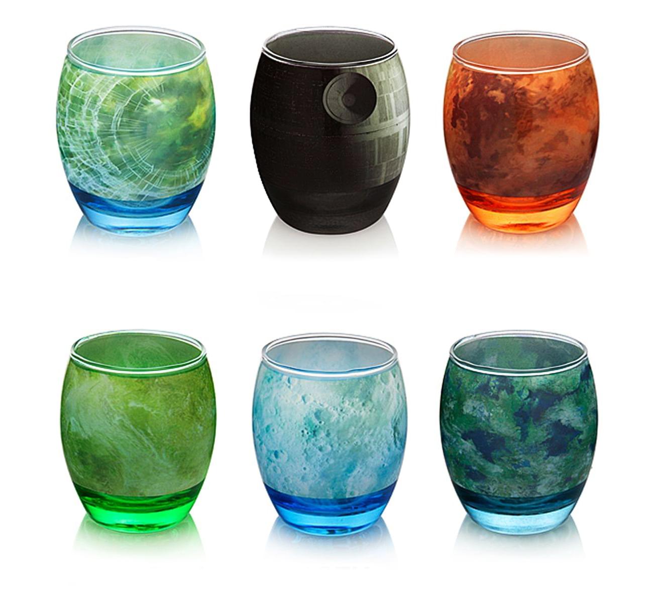 Star Wars Planetary Glass Set of 6