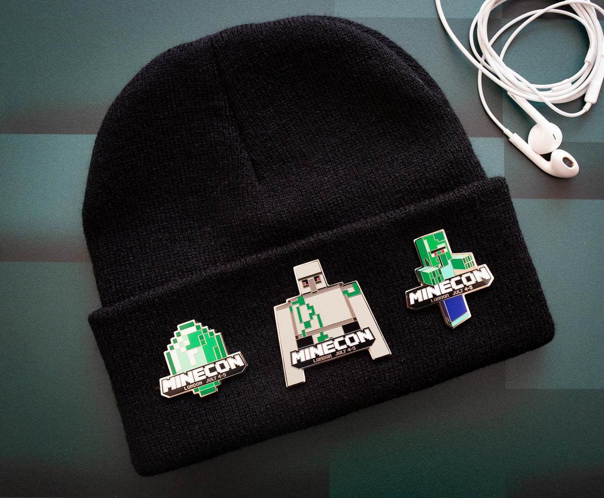 Minecraft Minecon 2015 Exclusive Pin Set of 3 | Free Shipping
