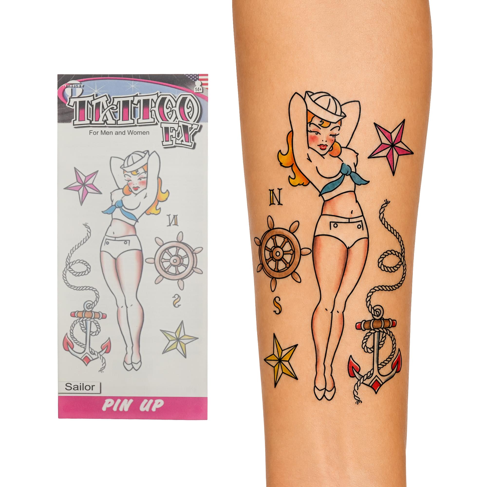 Costume Tattoo: Vintage Sailor Pin Up Girl