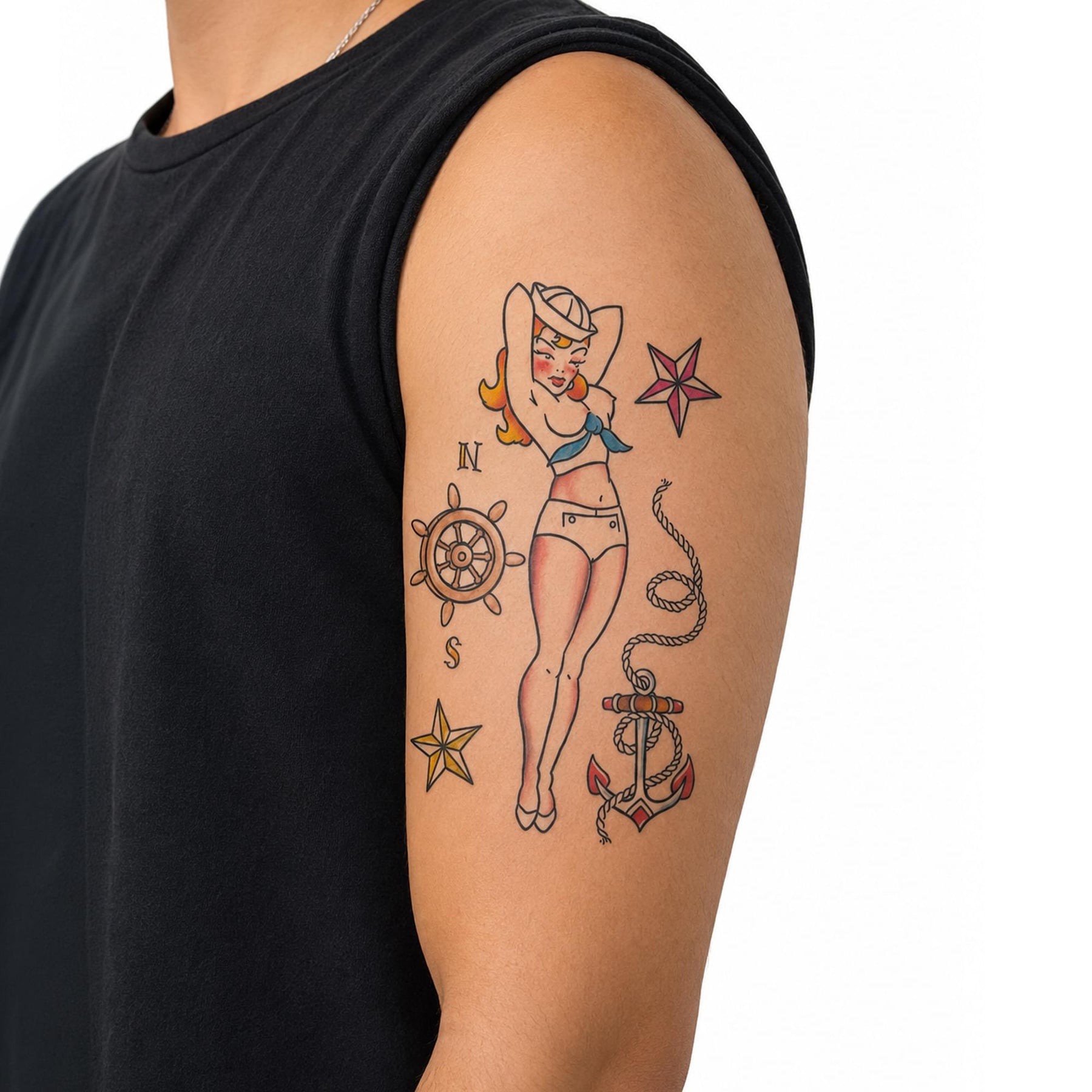 Costume Tattoo: Vintage Sailor Pin Up Girl