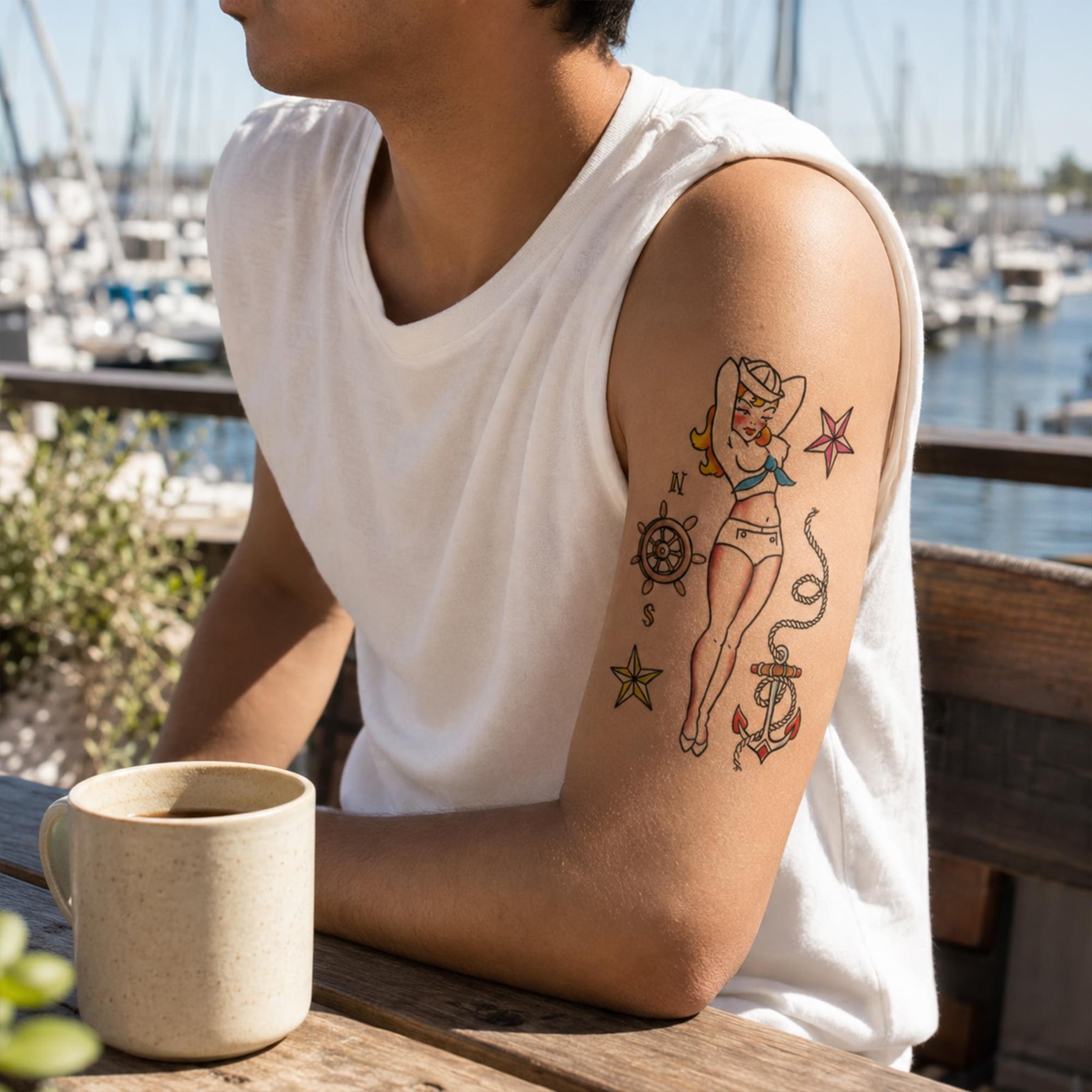 Costume Tattoo: Vintage Sailor Pin Up Girl