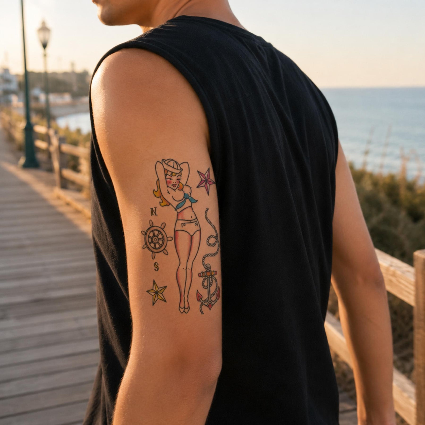 Costume Tattoo: Vintage Sailor Pin Up Girl
