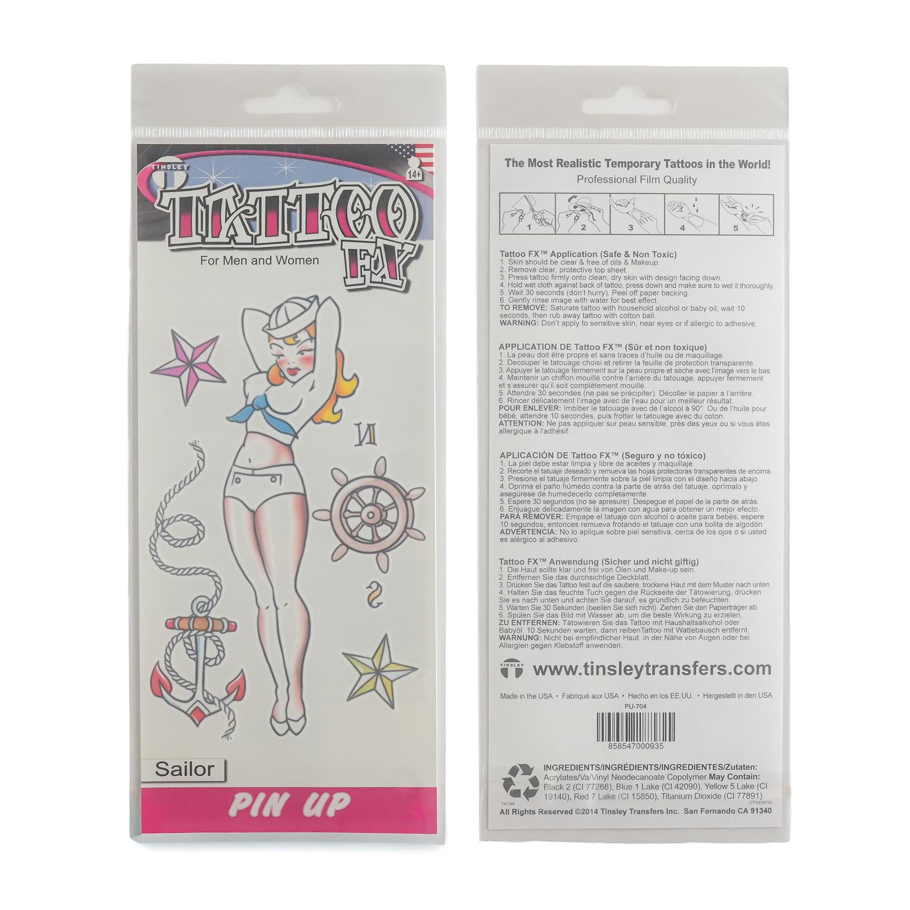 Costume Tattoo: Vintage Sailor Pin Up Girl