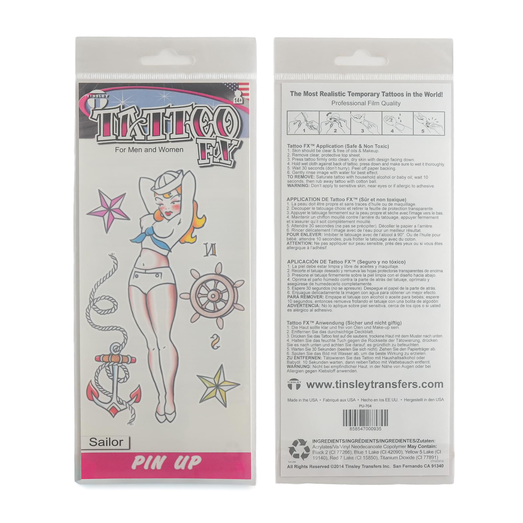 Costume Tattoo: Vintage Sailor Pin Up Girl
