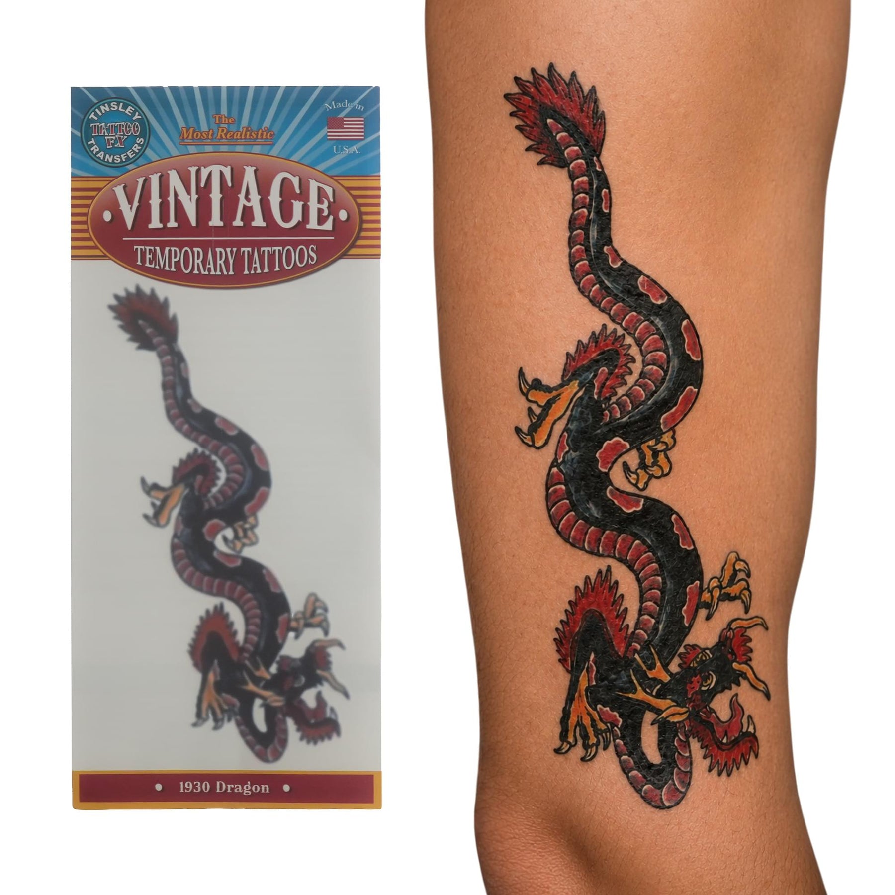 Costume Tattoo: Vintage Dragon