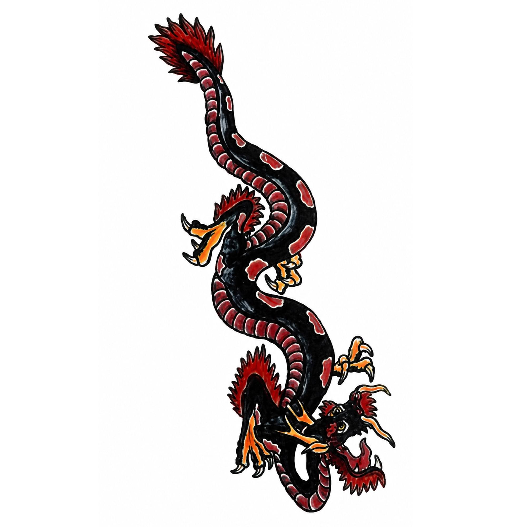 Costume Tattoo: Vintage Dragon