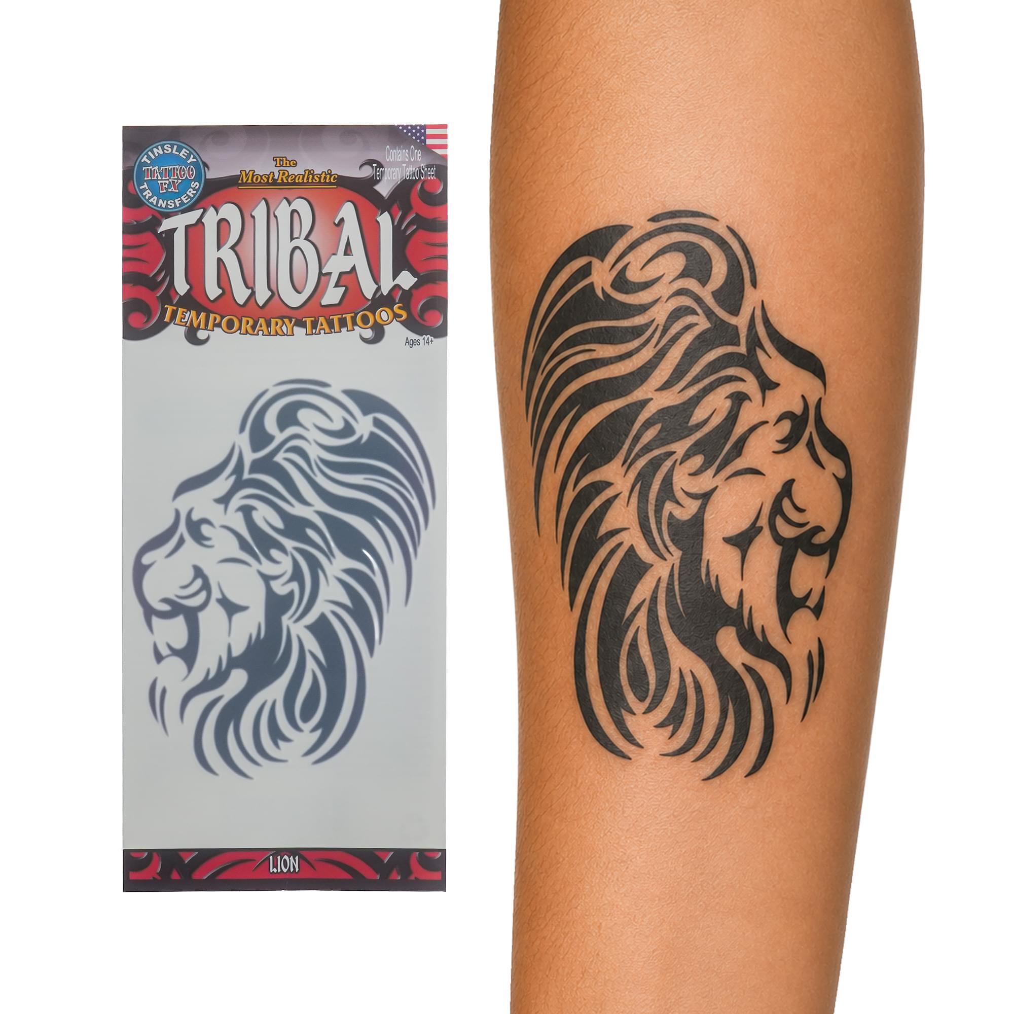 Costume Tattoo: Lion Tribal Temporary Tattoo