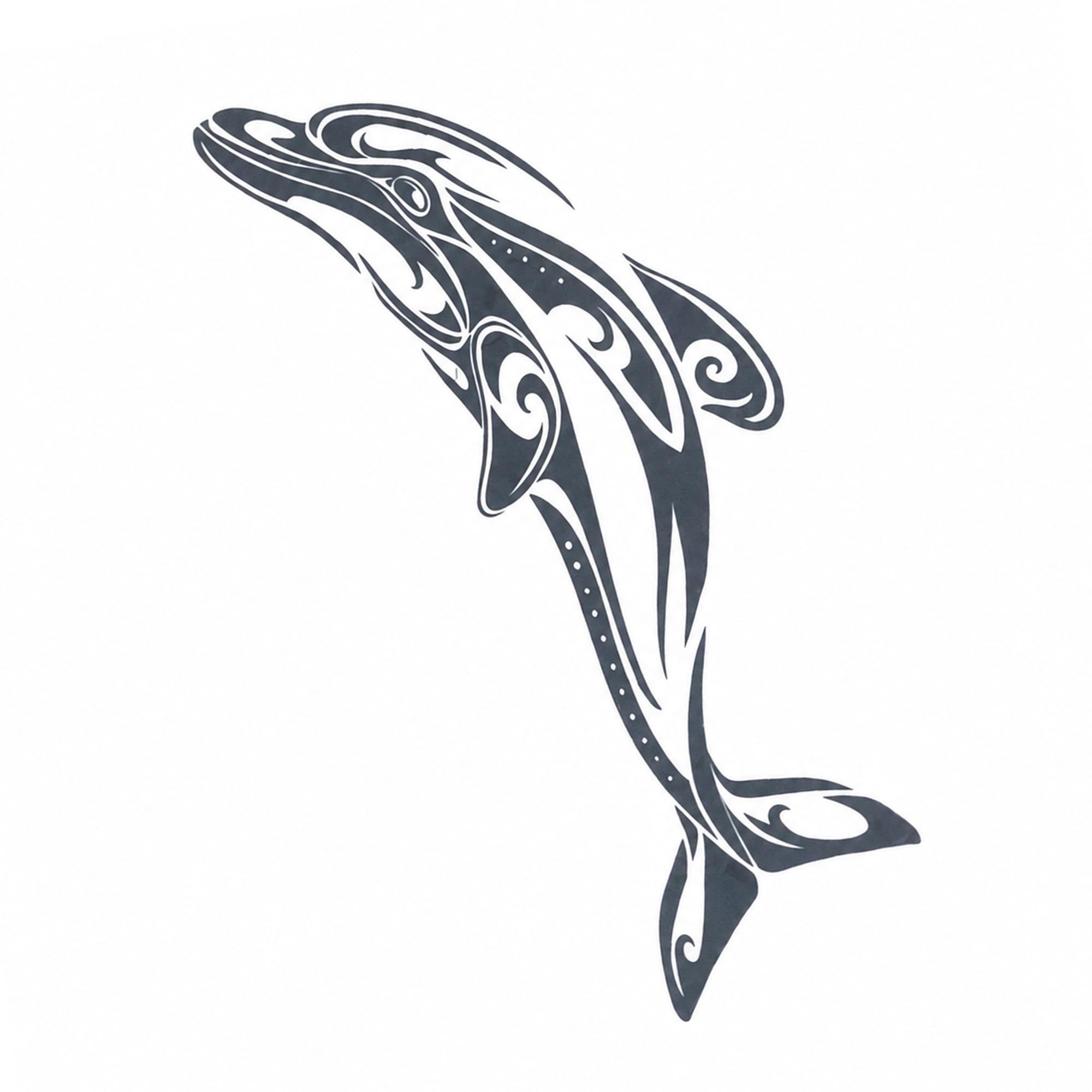 Costume Tattoo: Dolphin Tribal Temporary Tattoo