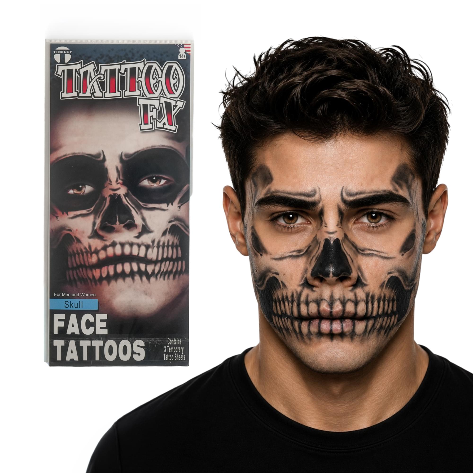 Costume Tattoo: Skull Face