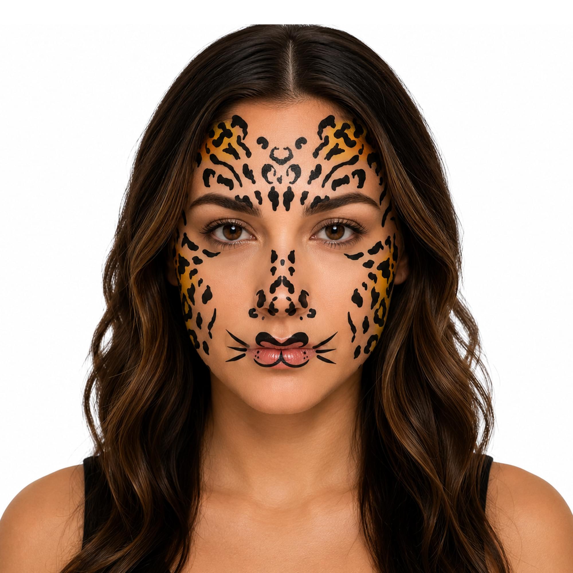 Csotume Face Tattoo: Cheetah