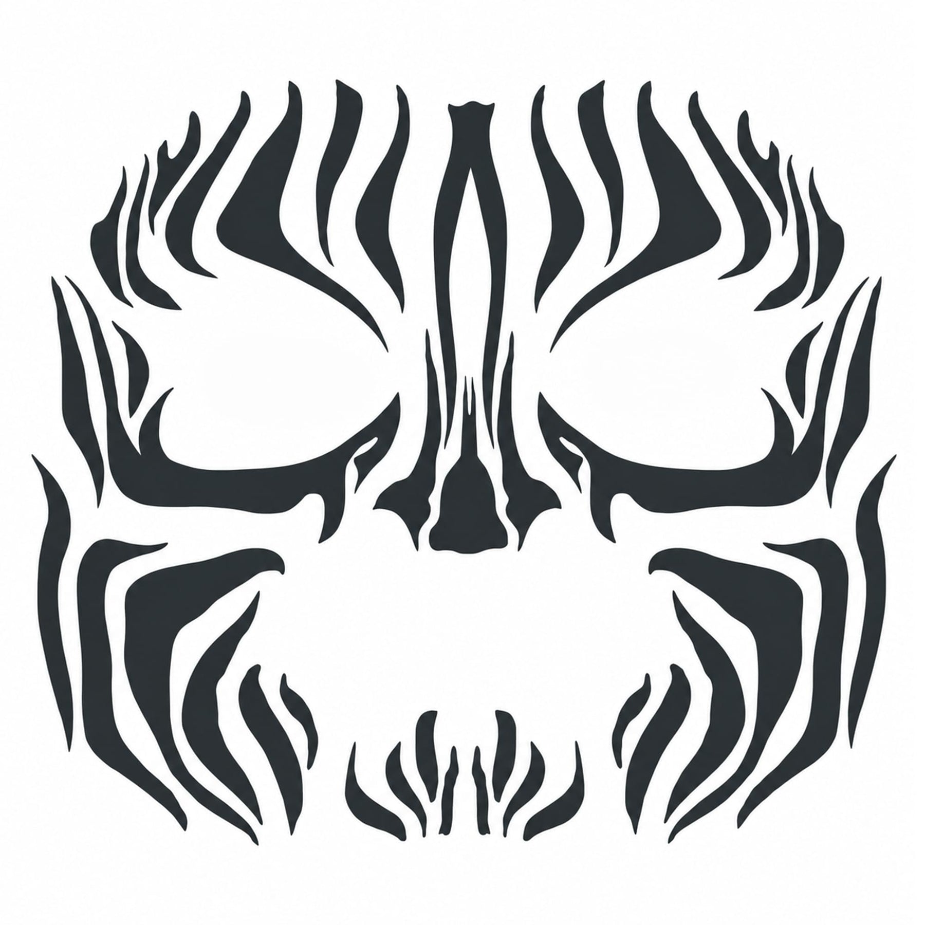 Costume Face Tattoo: Tribal Zebra