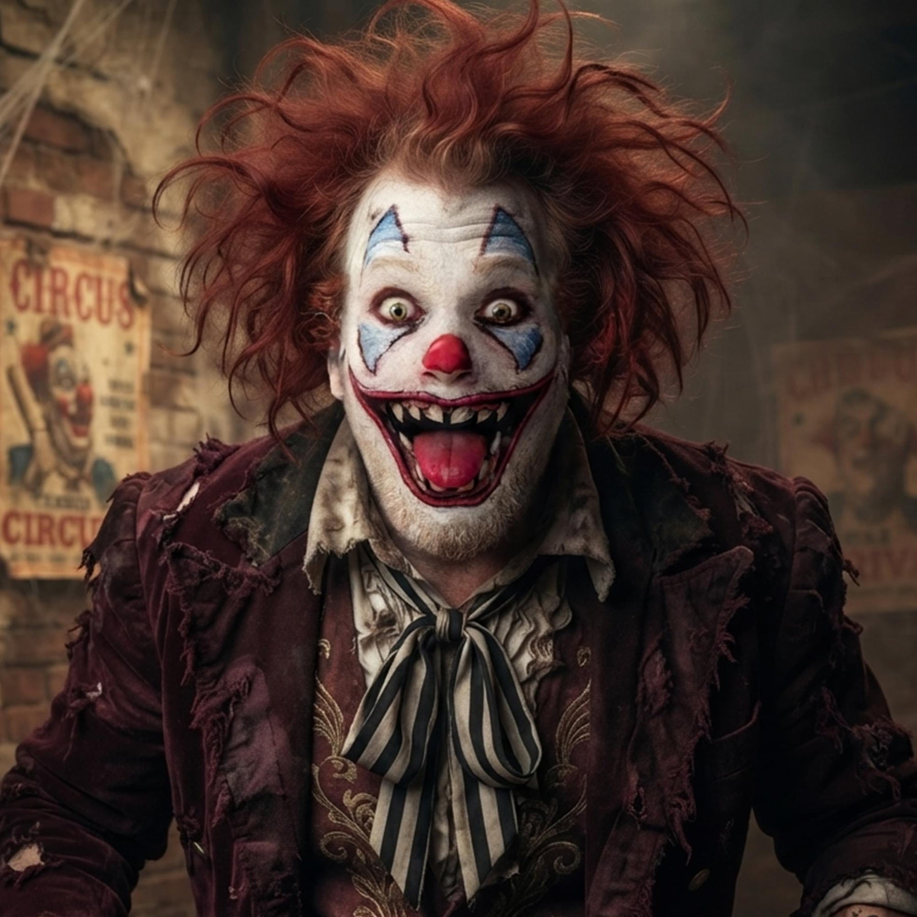 Costume Face Tattoo: Clown