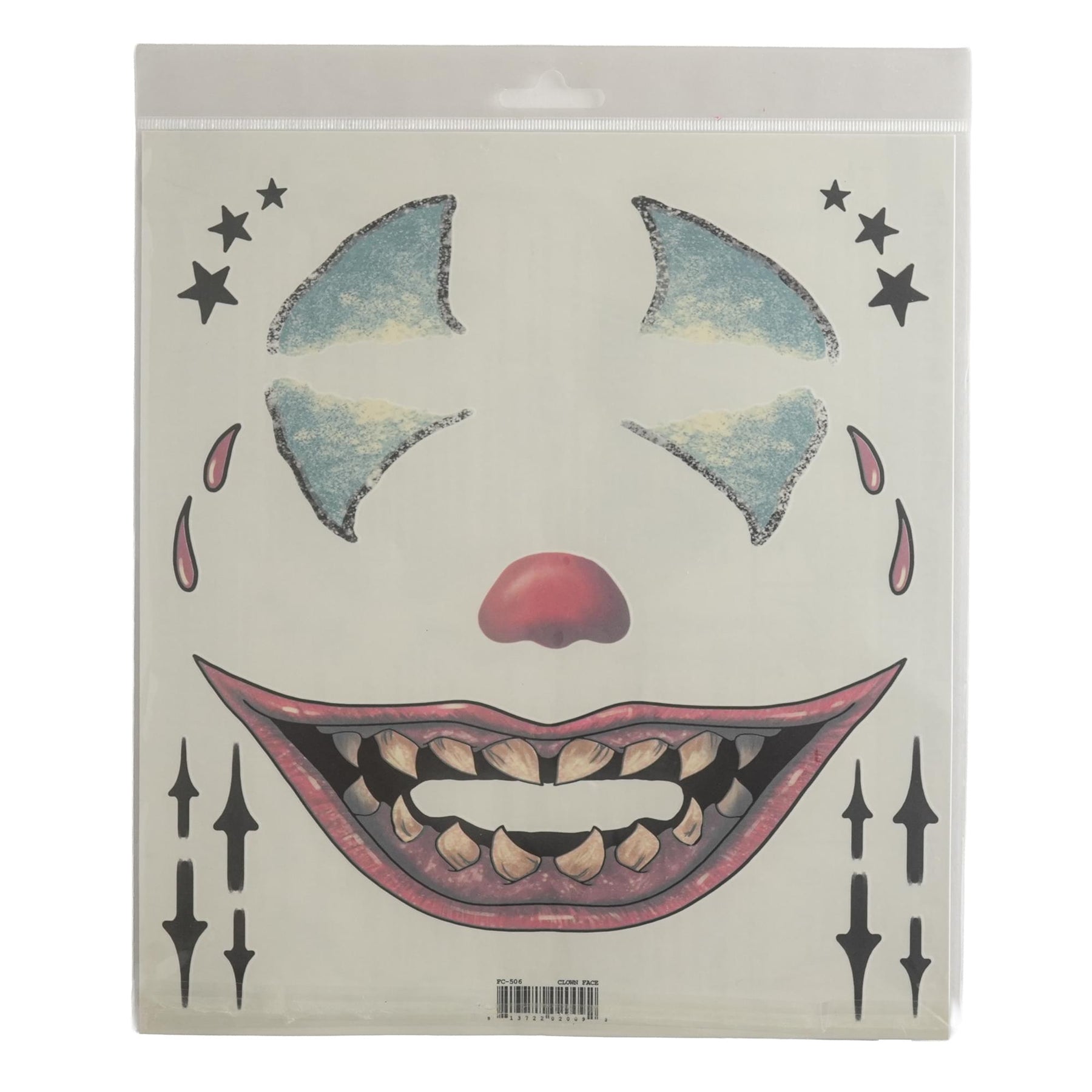 Costume Face Tattoo: Clown