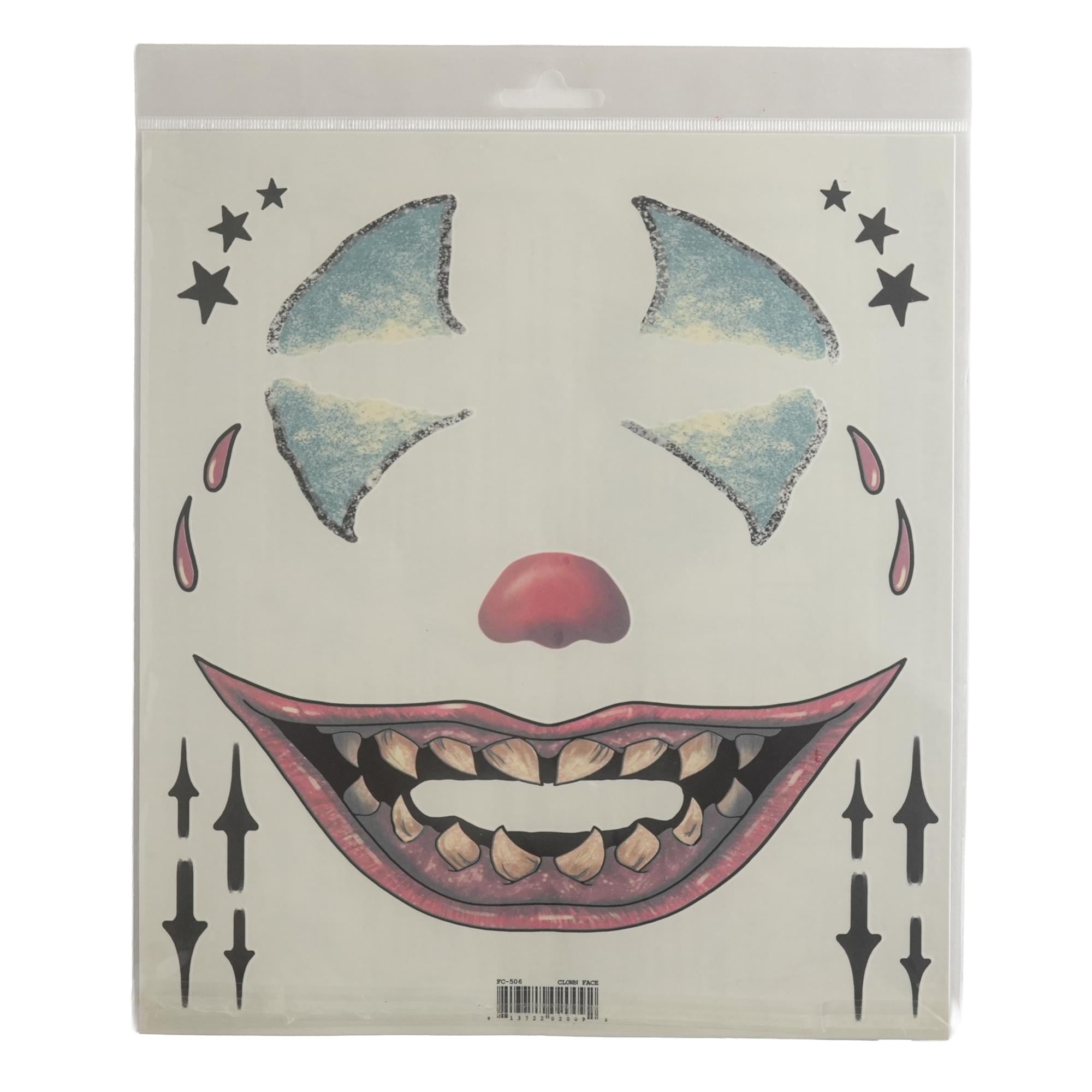 Costume Face Tattoo: Clown