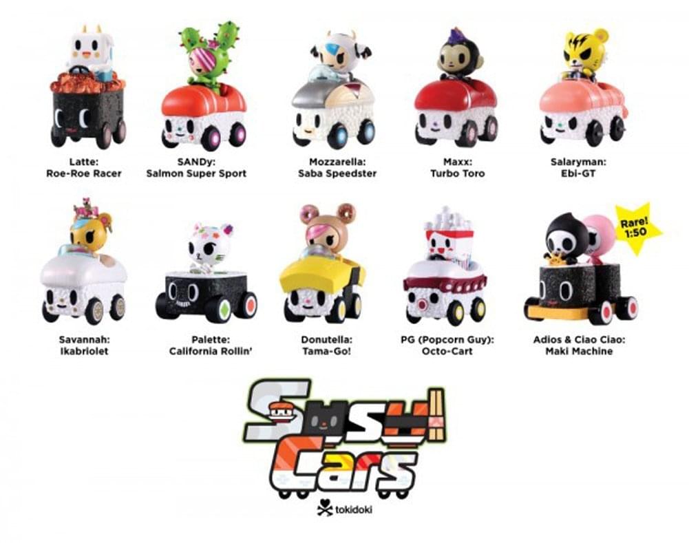 Tokidoki Sushi Cars Blind Box Case of 12