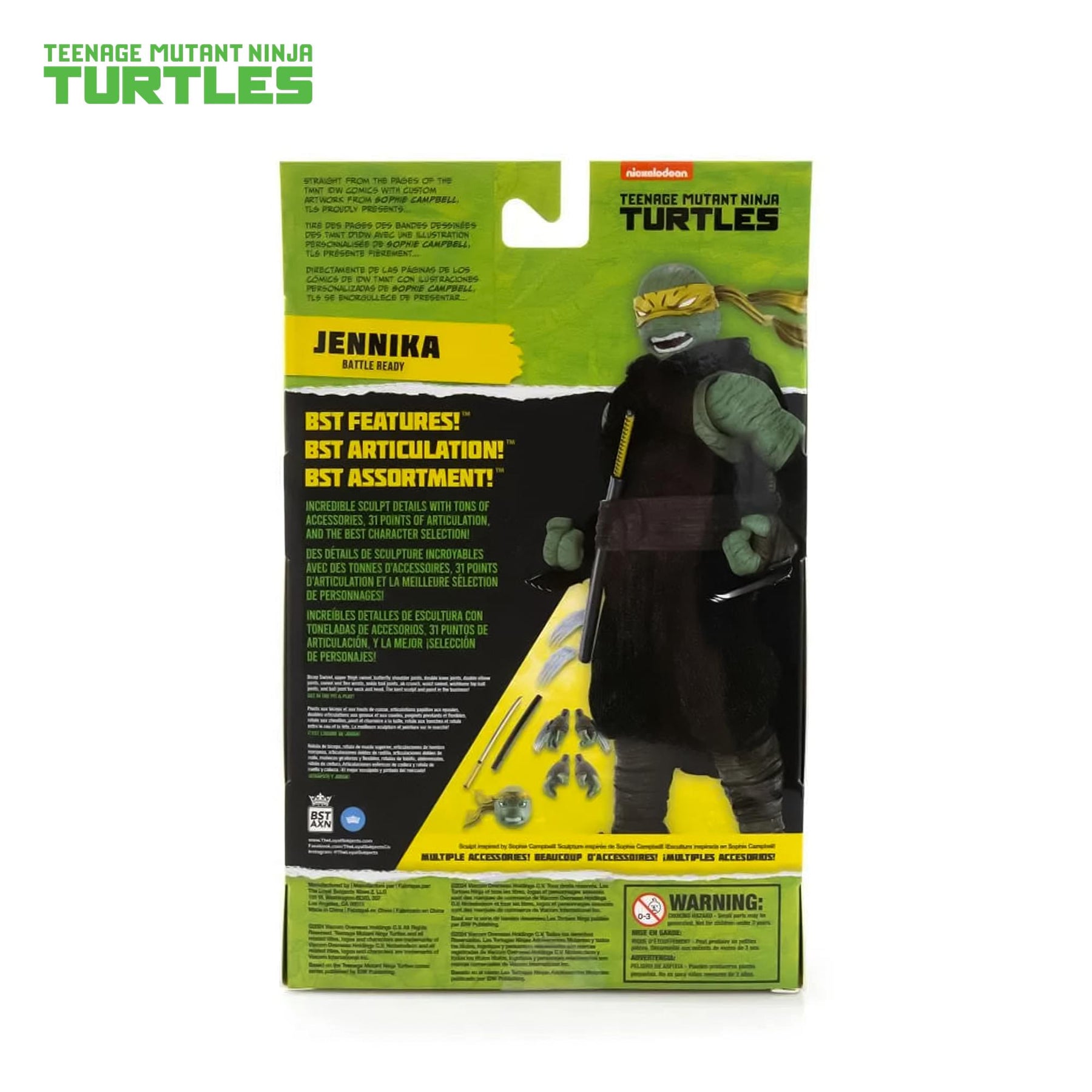 Teenage Mutant Ninja Turtles BST AXN Action Figure | Jennika (Battle Ready)