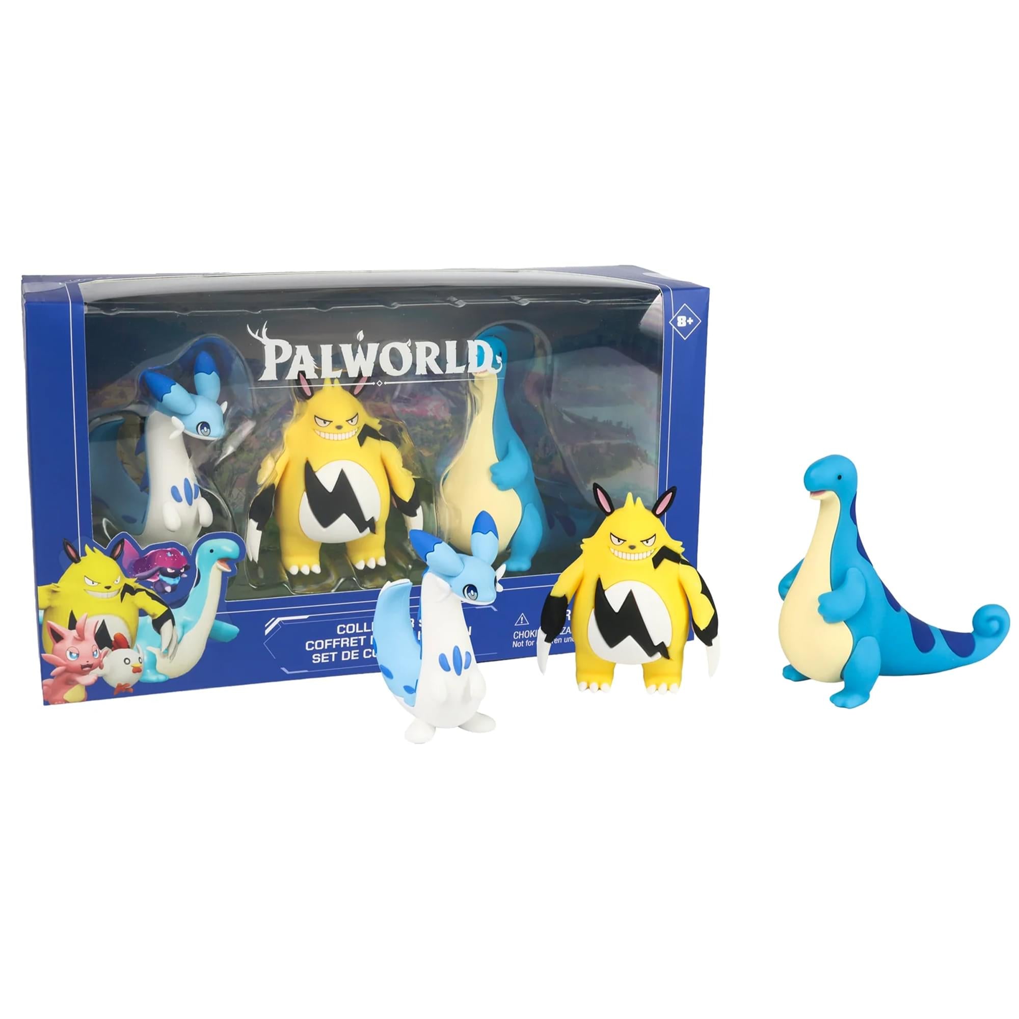 Palworld 3 Inch Figure Set | Chillet, Grizzbolt, Relaxaurus