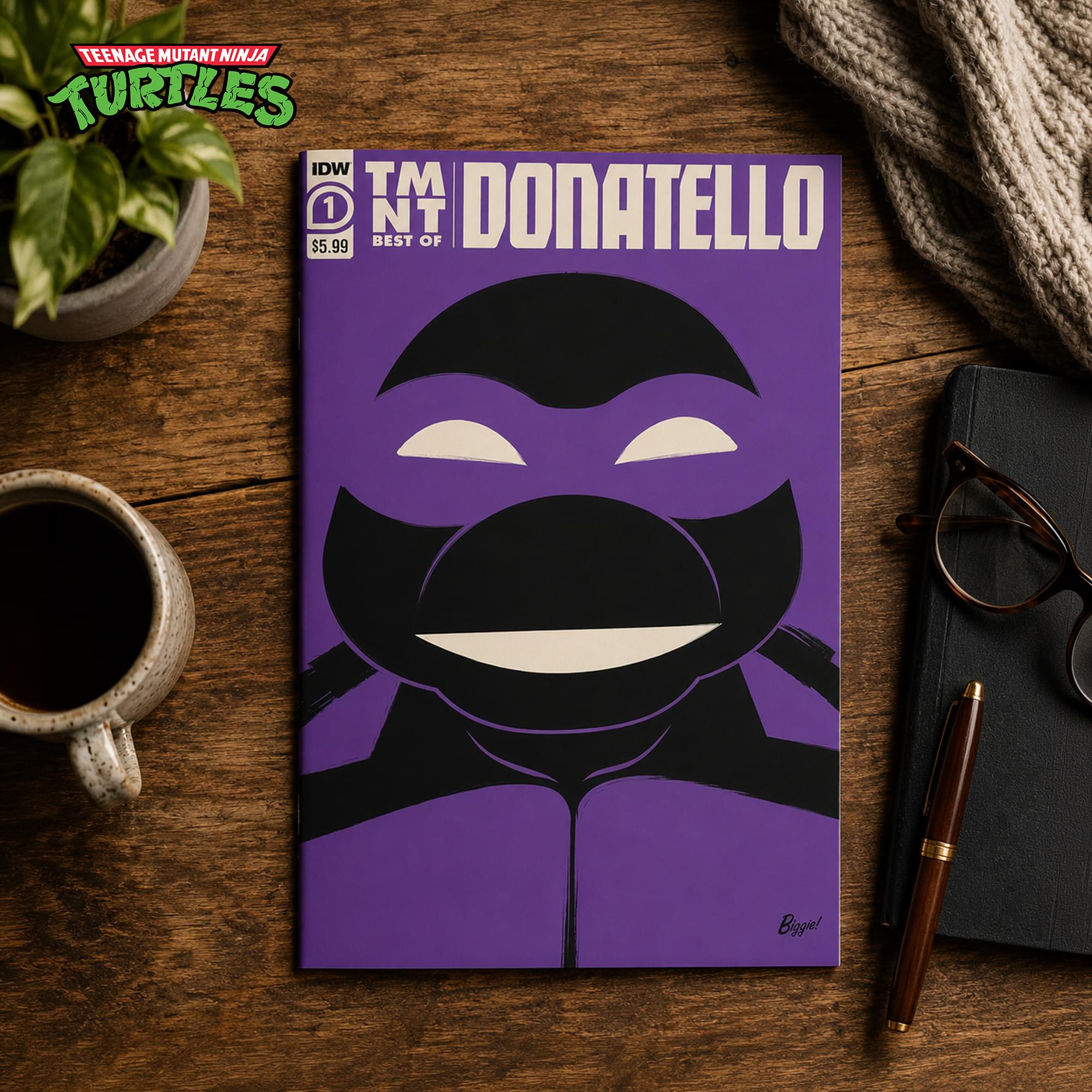 Teenage Mutant Ninja Turtles BST AXN 5-inch Figure Set | Donatello & Comic