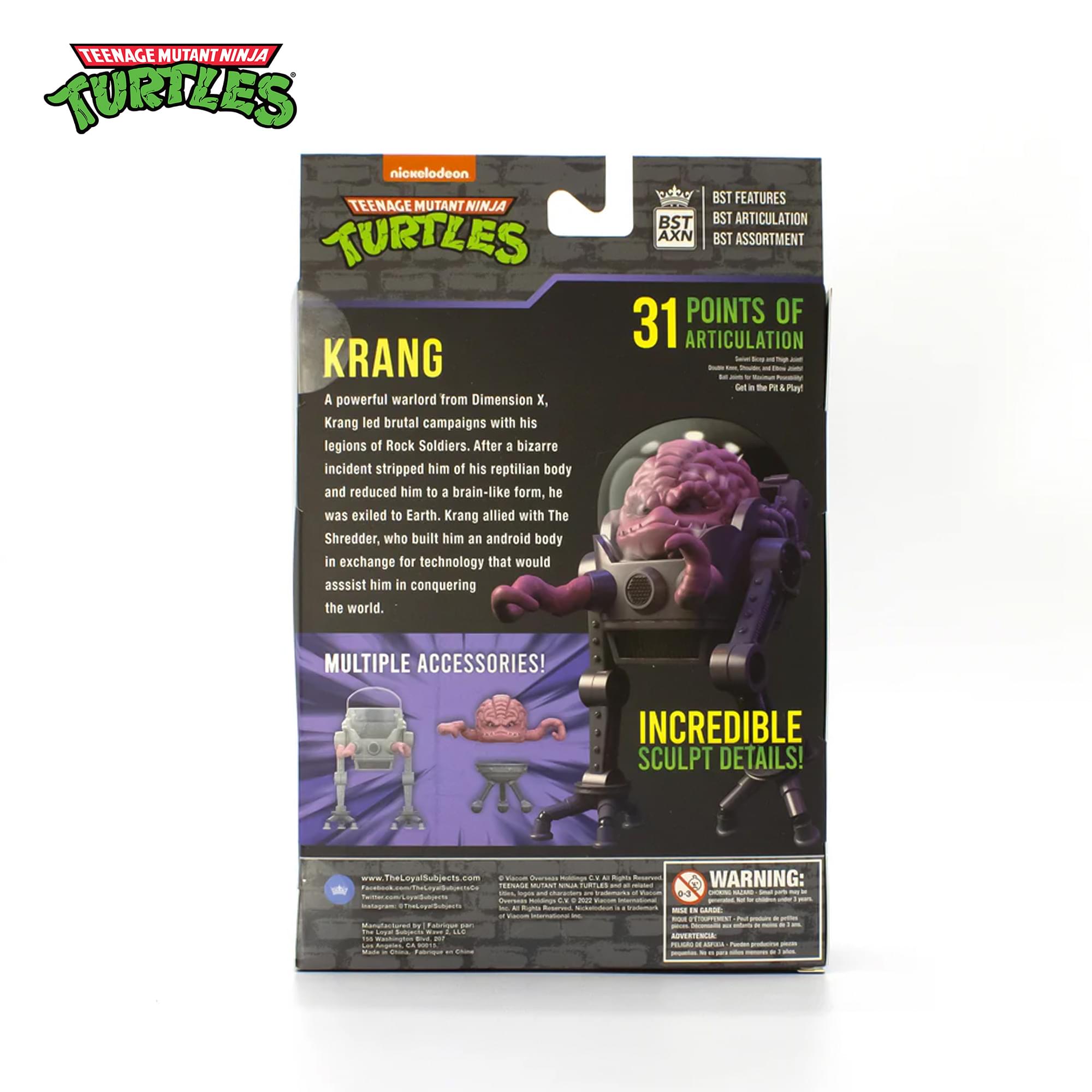 Teenage Mutant Ninja Turtles BST AXN 5-Inch Figure | Krang Bubble Walker