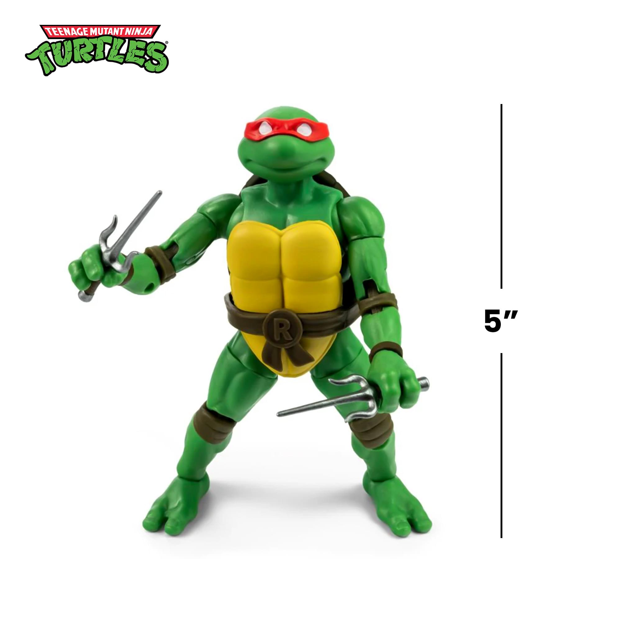 Teenage Mutant Ninja Turtles BST AXN 5-inch Figure | Raphael & Comic