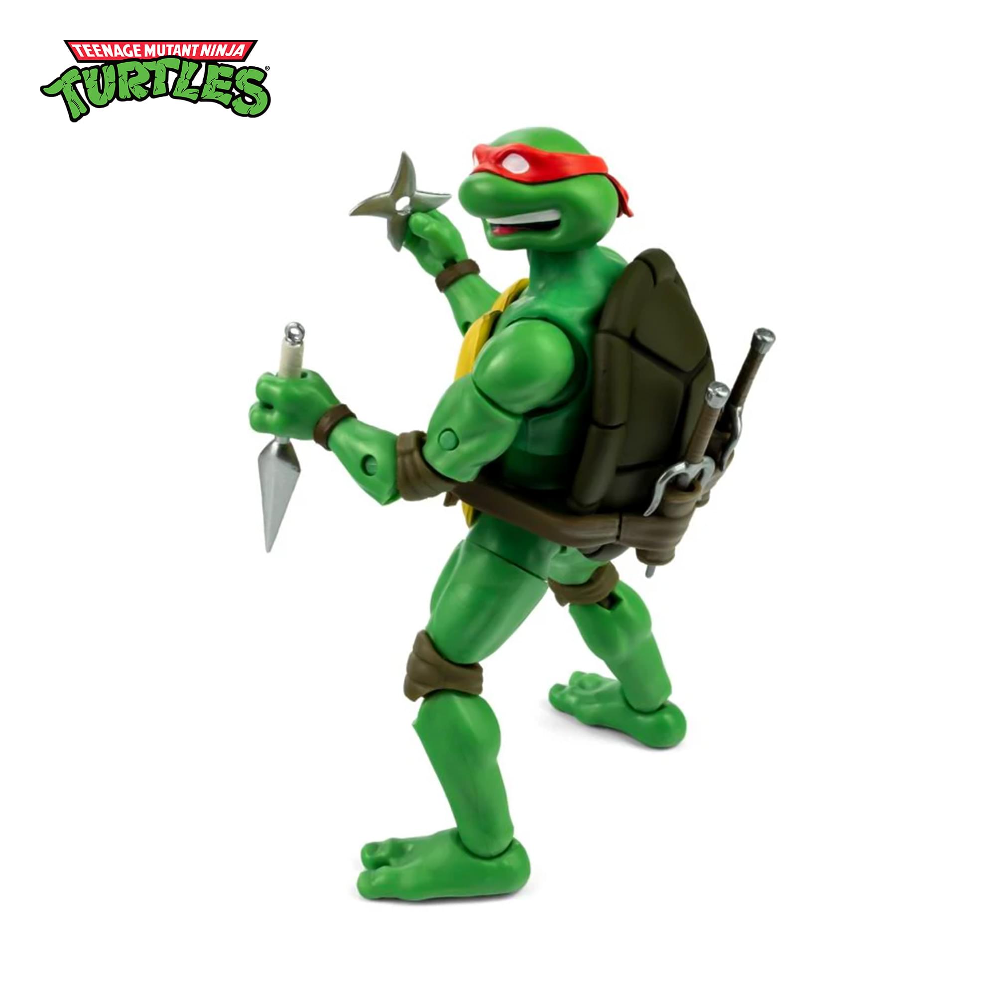 Teenage Mutant Ninja Turtles BST AXN 5-inch Figure | Raphael & Comic