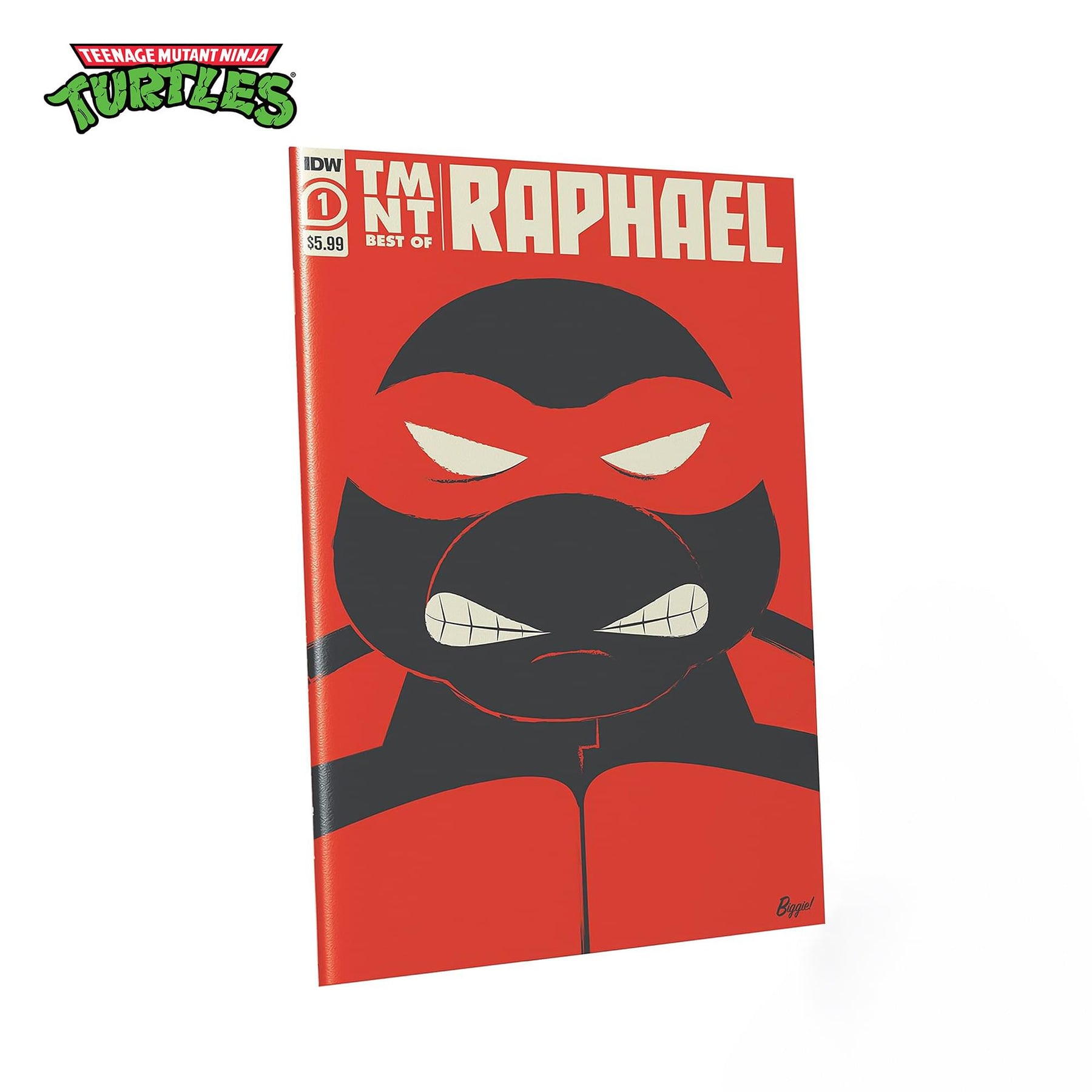 Teenage Mutant Ninja Turtles BST AXN 5-inch Figure | Raphael & Comic