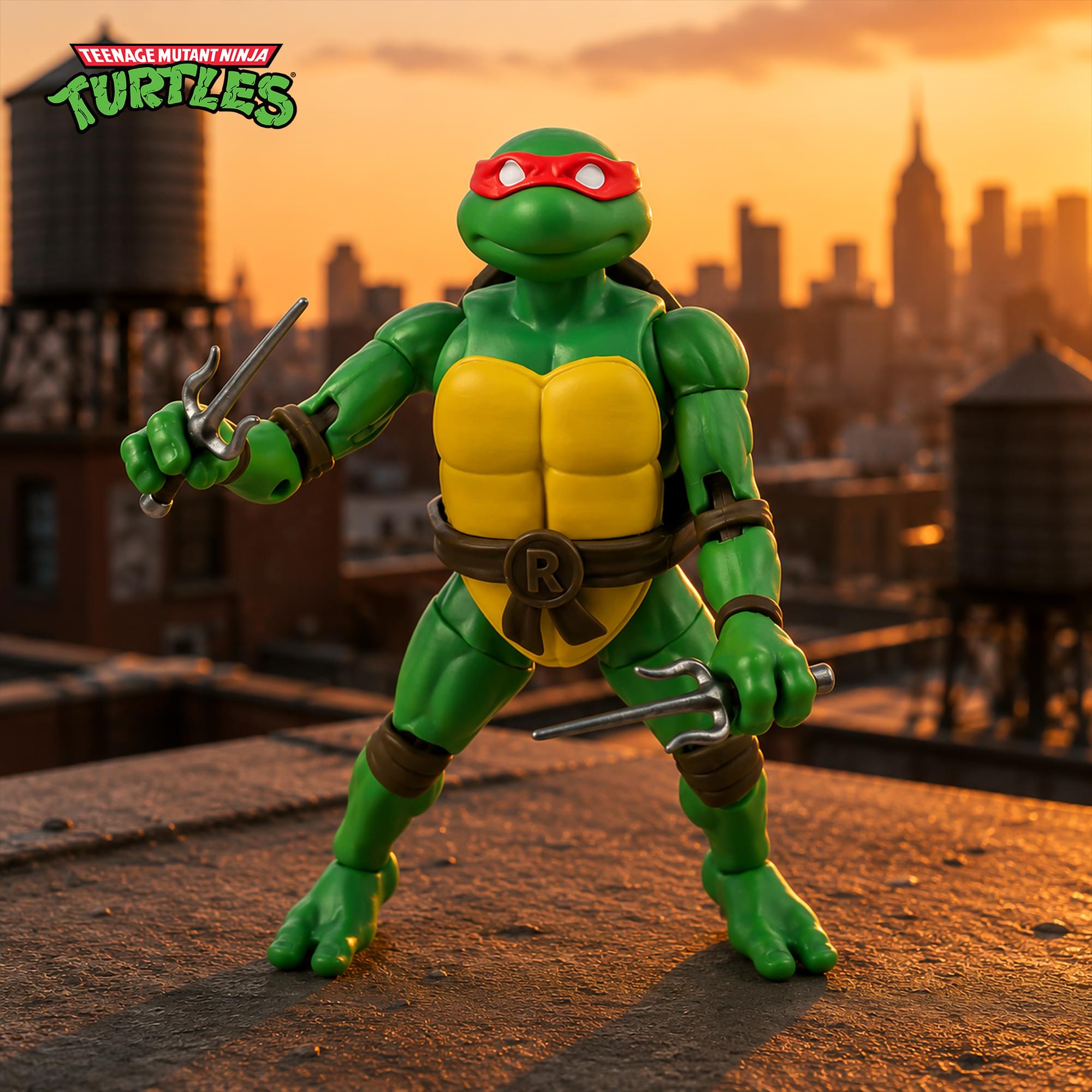 Teenage Mutant Ninja Turtles BST AXN 5-inch Figure | Raphael & Comic