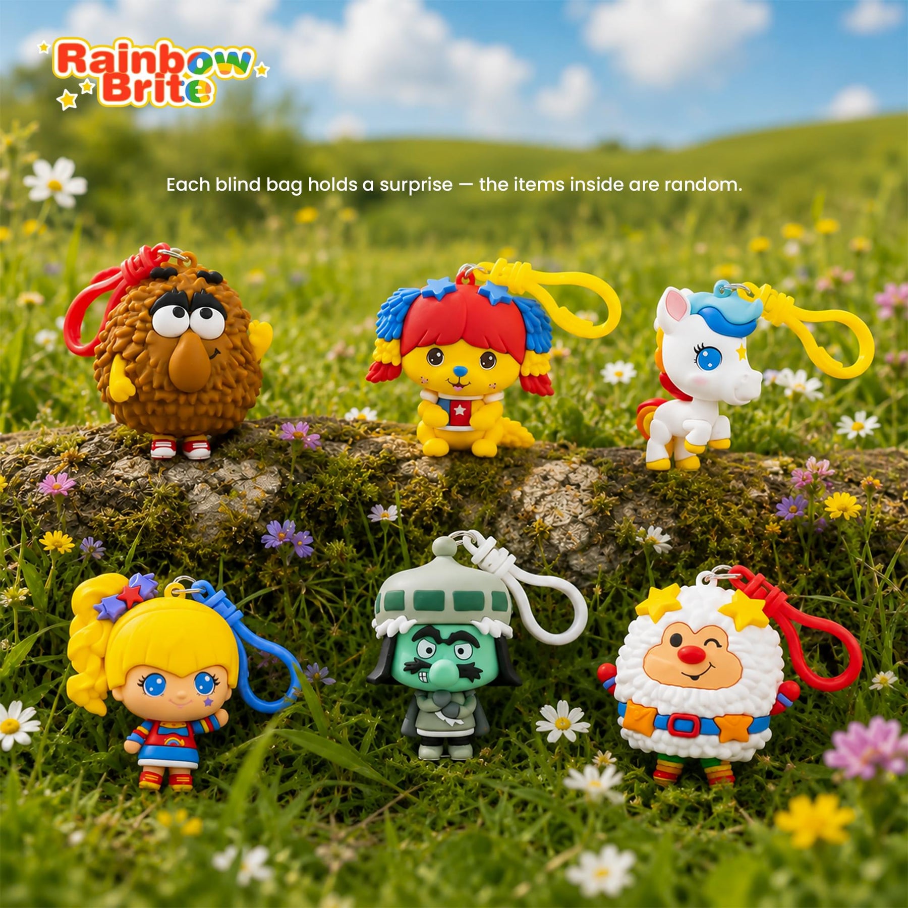 Rainbow Brite 2.5-Inch Blind Bag Cheebee Keychain Figure | One Random