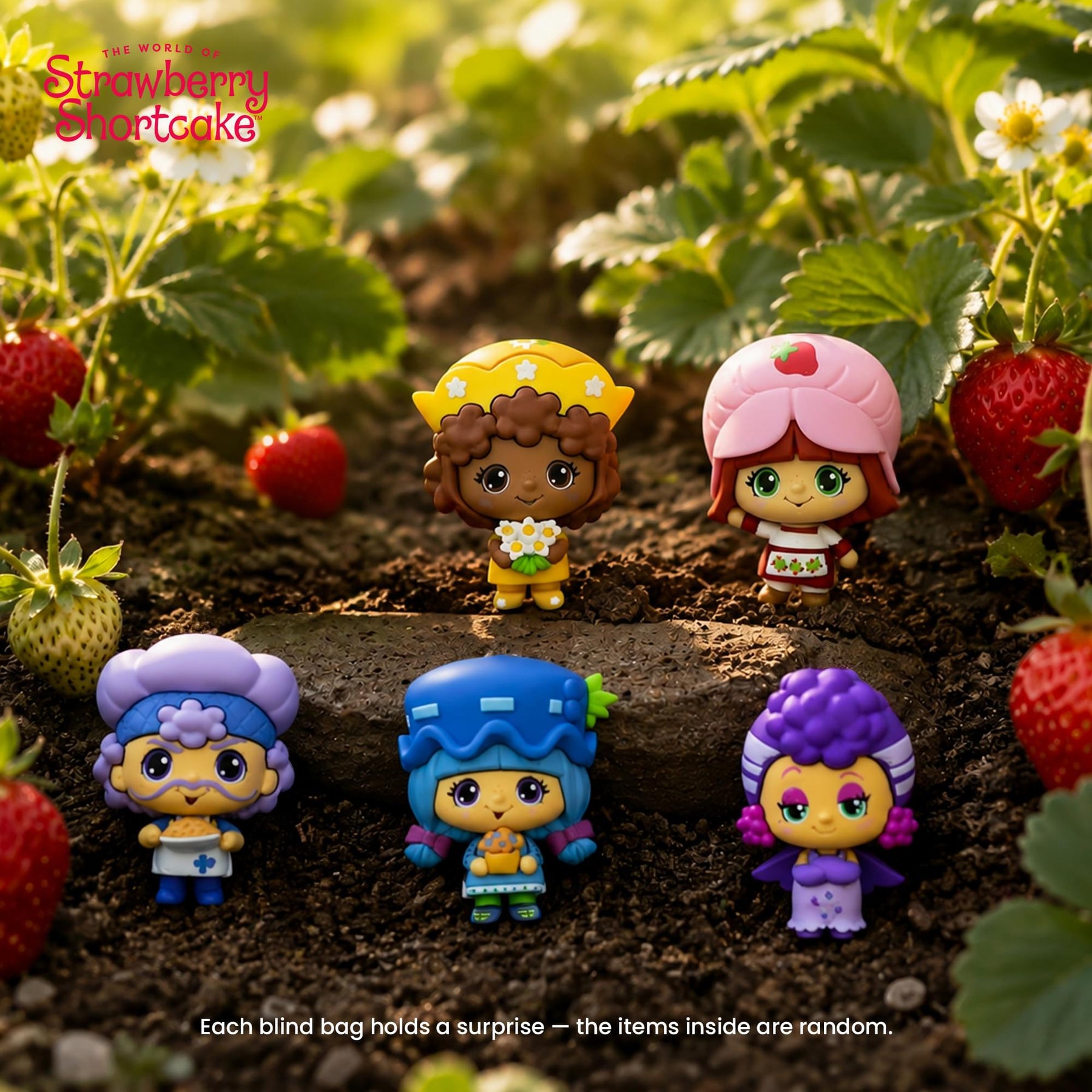 Strawberry Shortcake 2.5-Inch Blind Bag CheeBee Keychain Figure | One Random