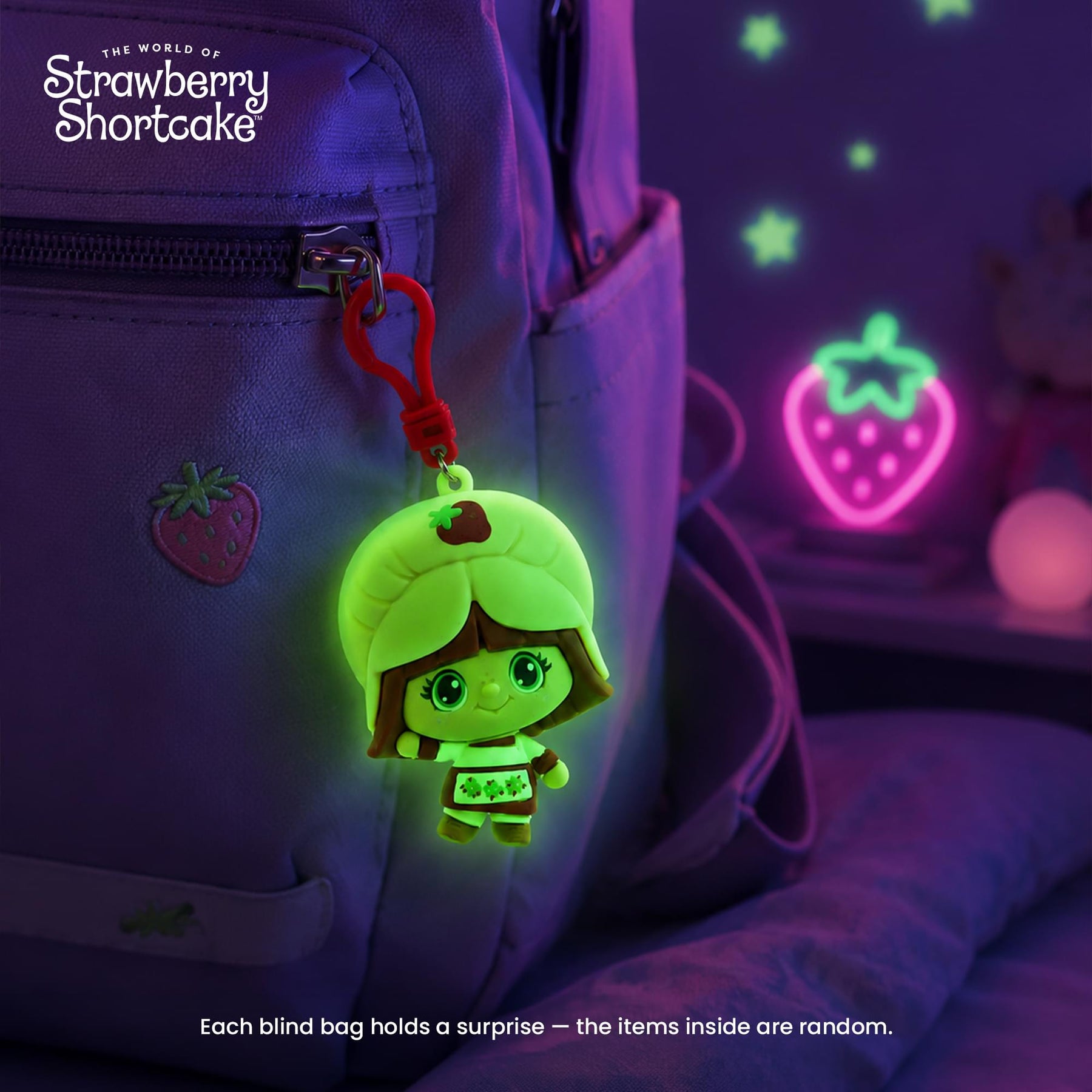 Strawberry Shortcake 2.5-Inch Blind Bag CheeBee Keychain Figure | One Random