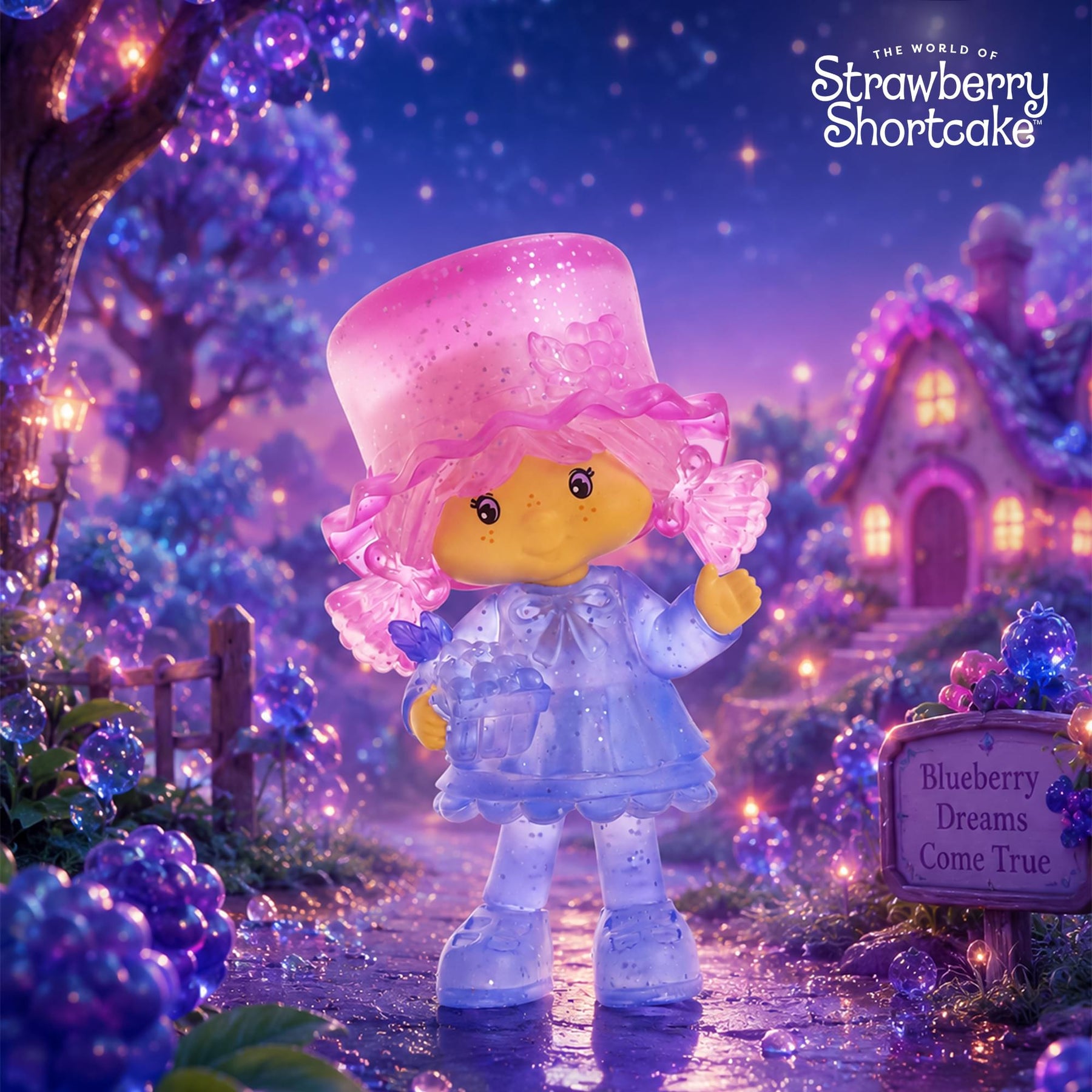 Strawberry Shortcake 2.5-Inch Figure | Blueberry Muffin (Clear Chase)