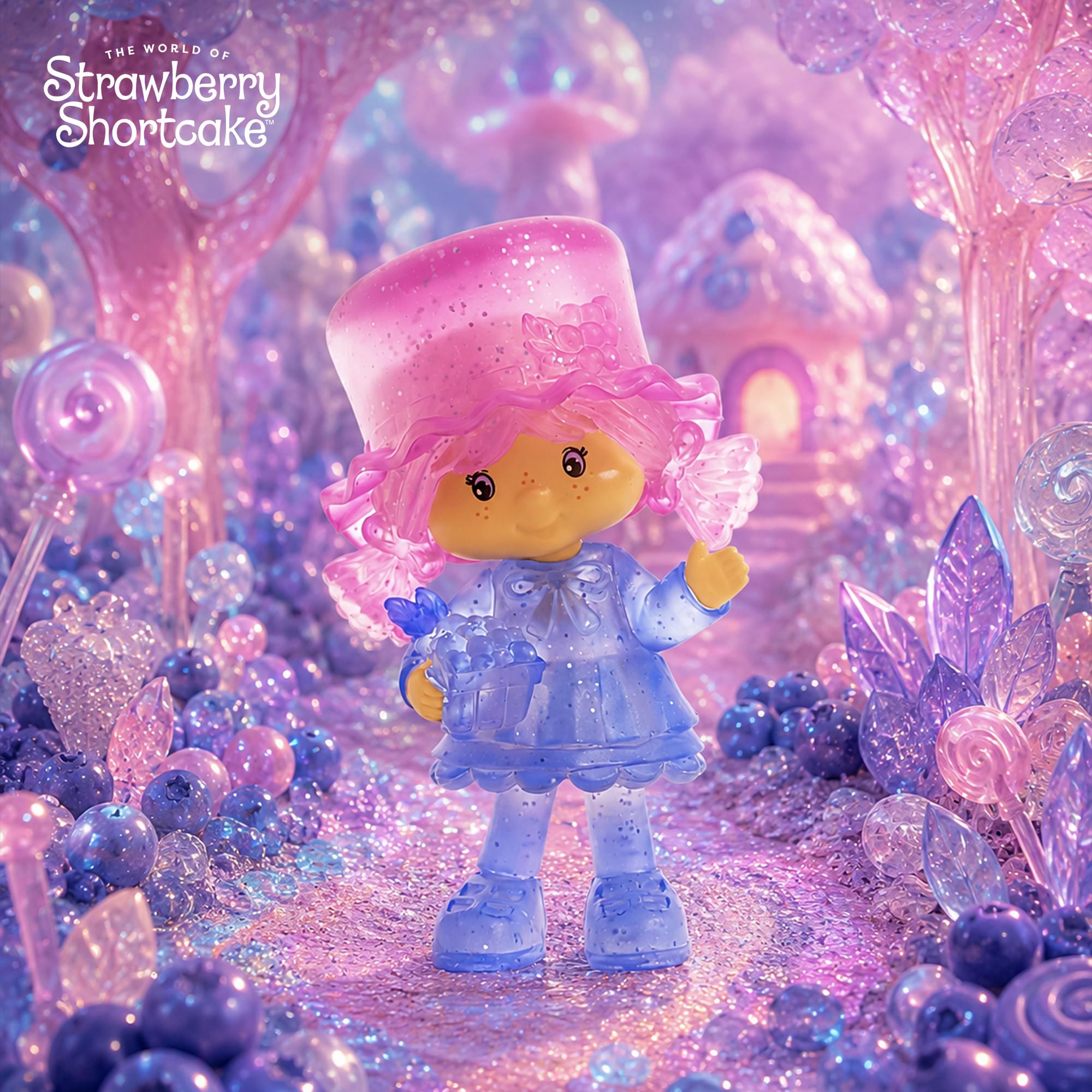 Strawberry Shortcake 2.5-Inch Figure | Blueberry Muffin (Clear Chase)