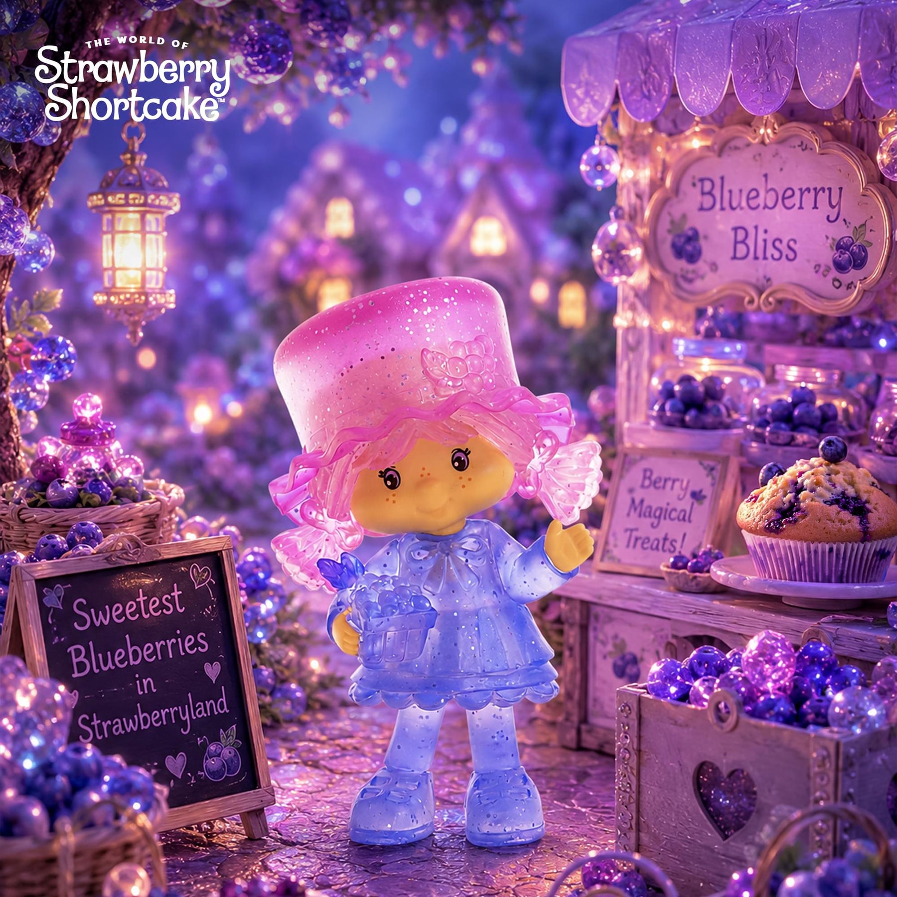 Strawberry Shortcake 2.5-Inch Figure | Blueberry Muffin (Clear Chase)