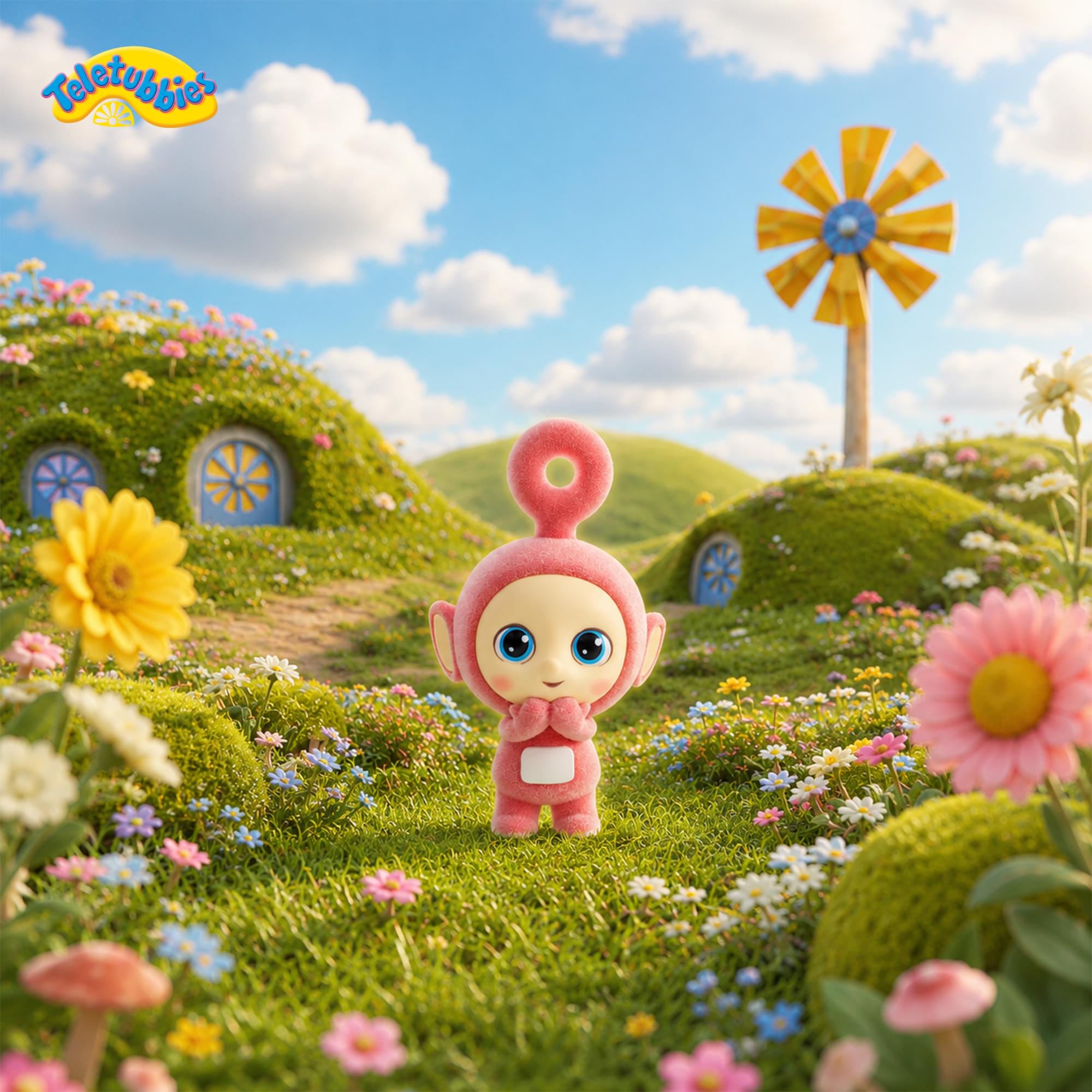 Teletubbies 2.5-Inch Flocked Figure | Po (GOTD Chase)