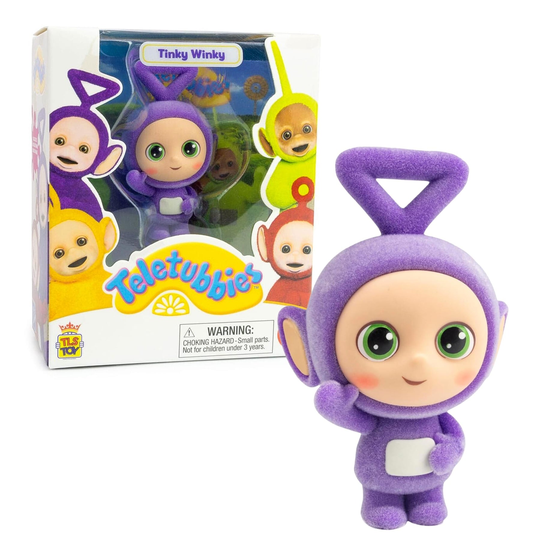 Teletubbies 2.5-Inch Flocked Figure | Tinky Winky {GOTD Chase)